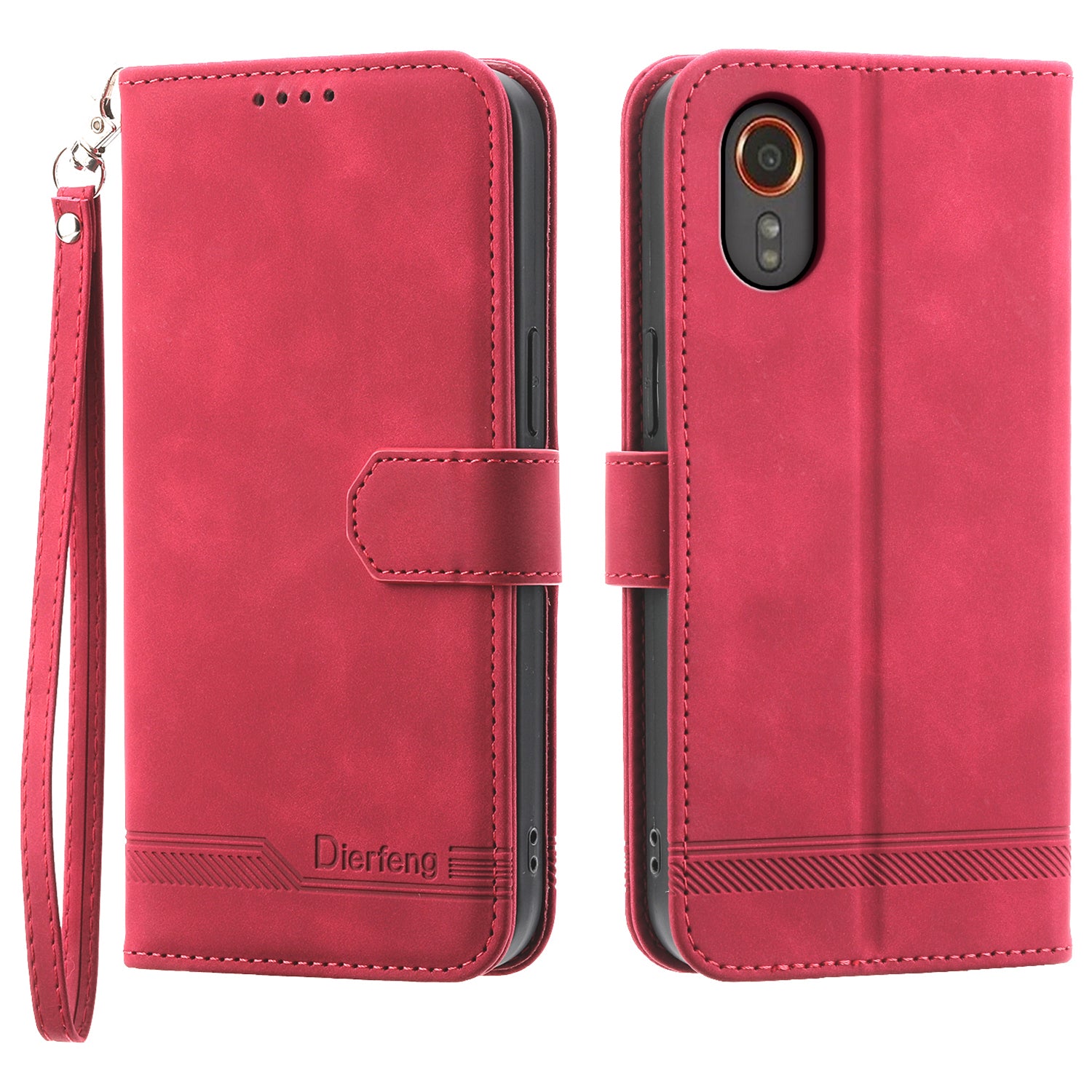 DIERFENG DF-03 for Samsung Galaxy Xcover7 Cases Imprinted Wallet Stand Mobile Leather Case