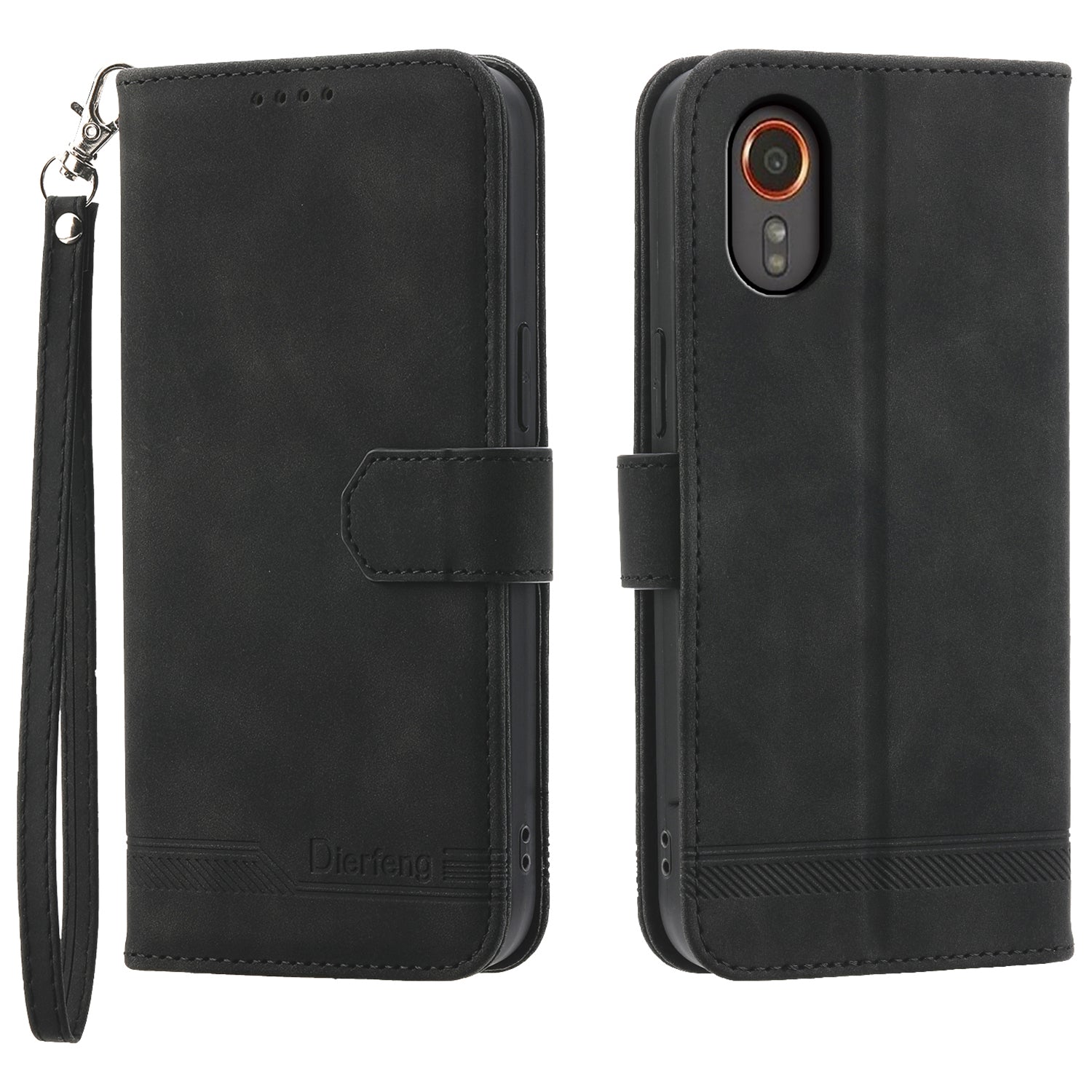 DIERFENG DF-03 for Samsung Galaxy Xcover7 Cases Imprinted Wallet Stand Mobile Leather Case