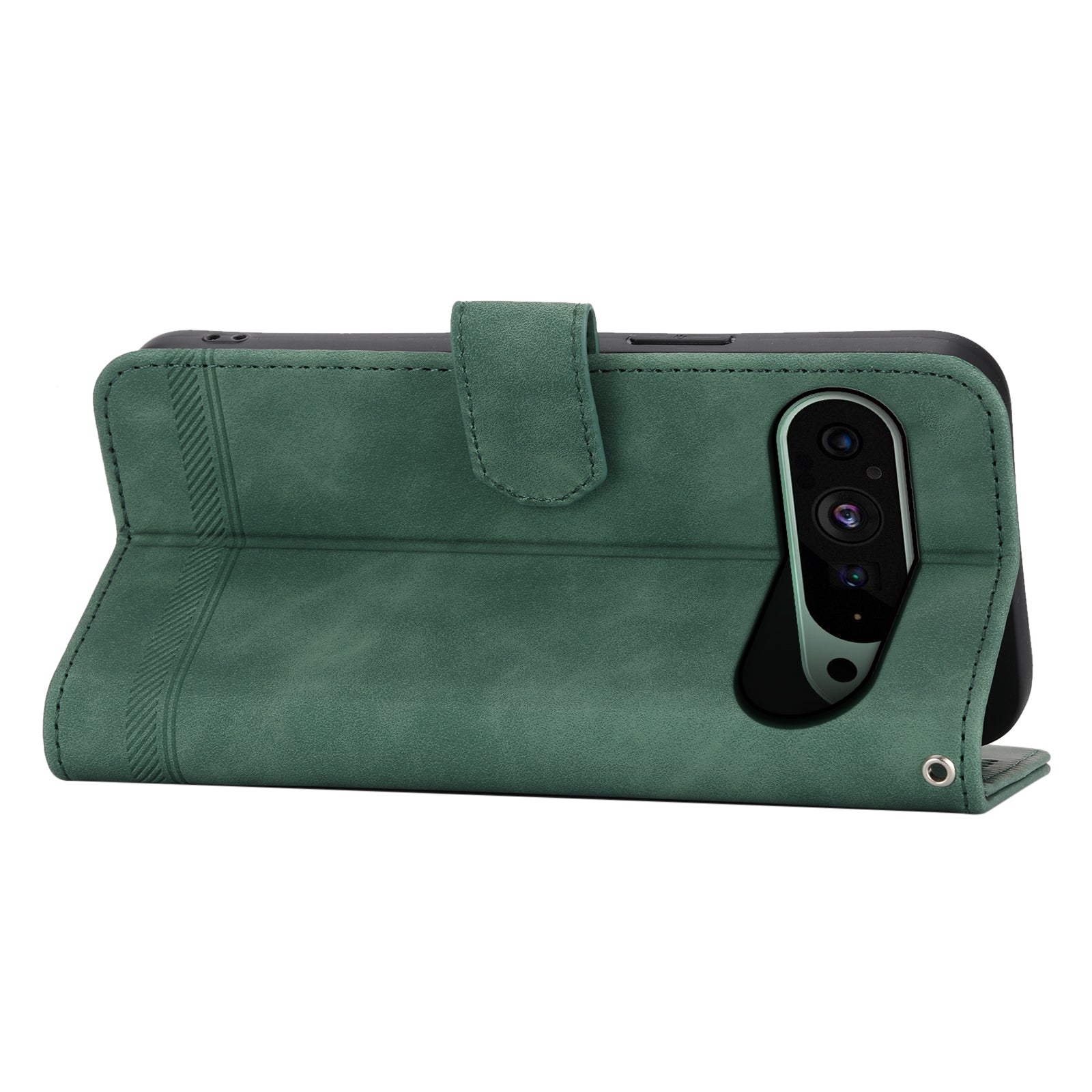 DIERFENG DF-03 Phone Cover for Google Pixel 9 Imprinted Wallet Leather Phone Stand Case