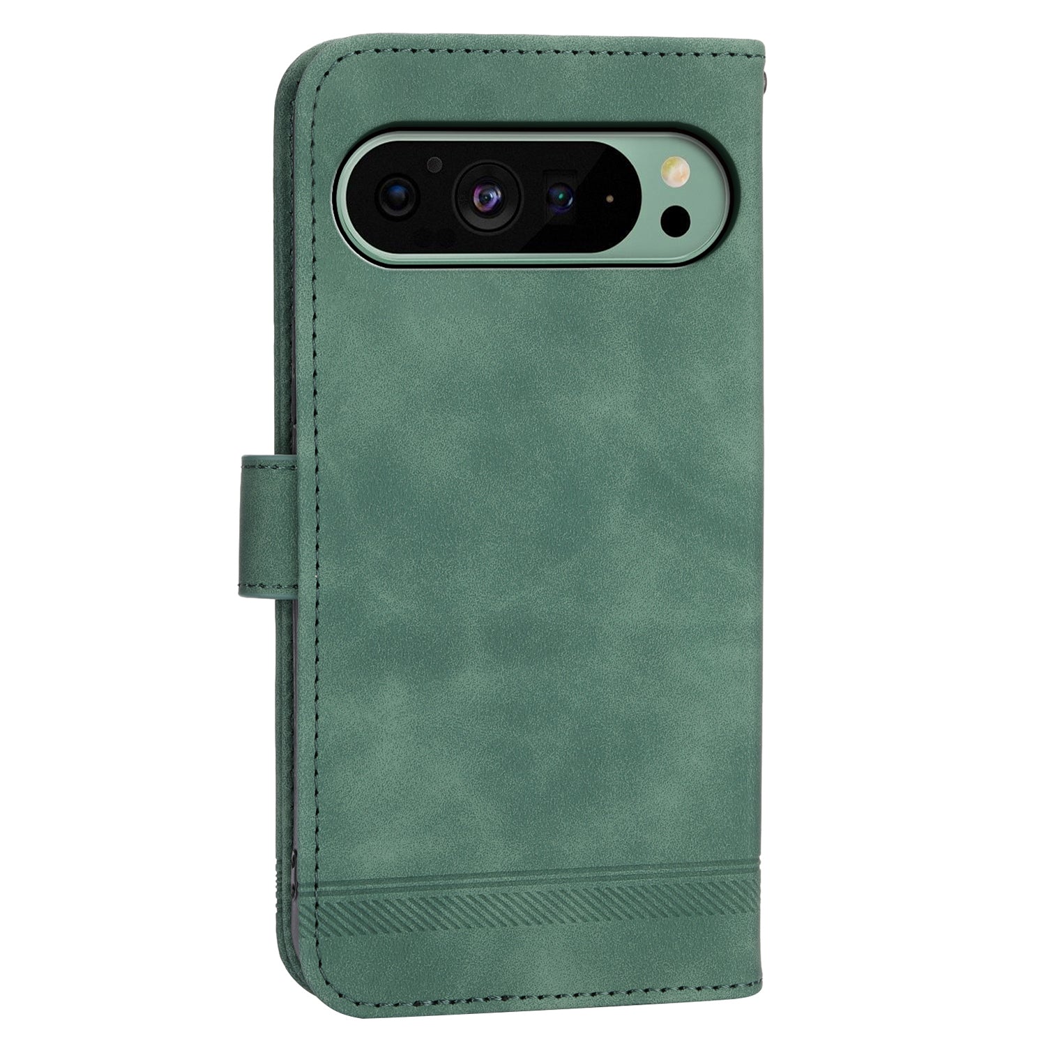 DIERFENG DF-03 Phone Cover for Google Pixel 9 Imprinted Wallet Leather Phone Stand Case