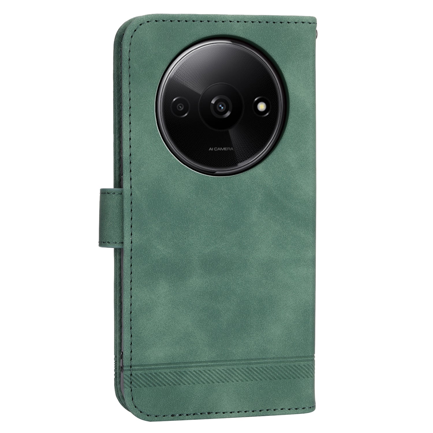 DIERFENG DF-03 Flip Cover for Xiaomi Redmi A3 / Poco C61 4G Shockproof Imprinted Wallet Stand Mobile Leather Case