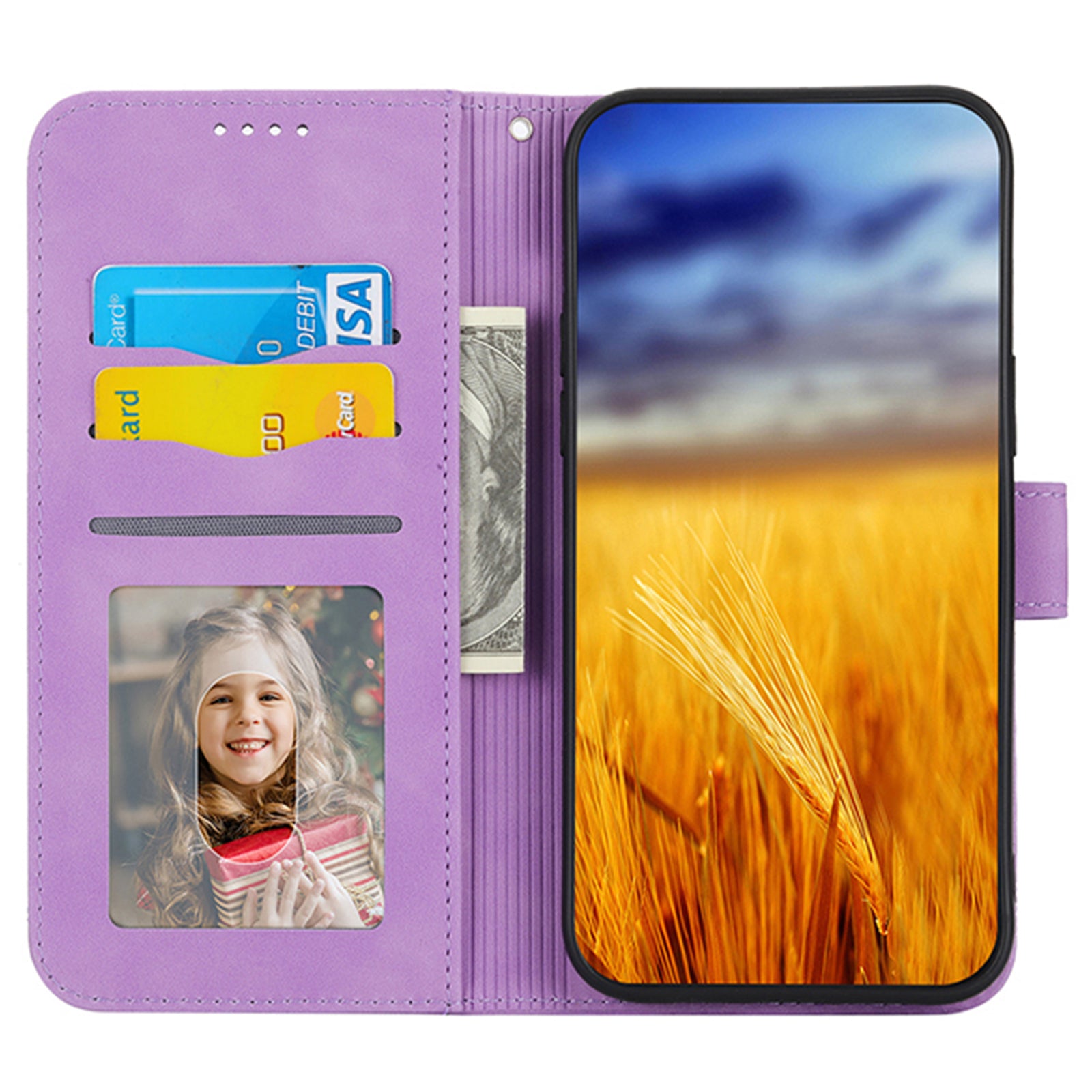 DIERFENG DF-03 Flip Wallet Cover for Google Pixel 9 Pro Cases Imprinted Stand Mobile Leather Shell