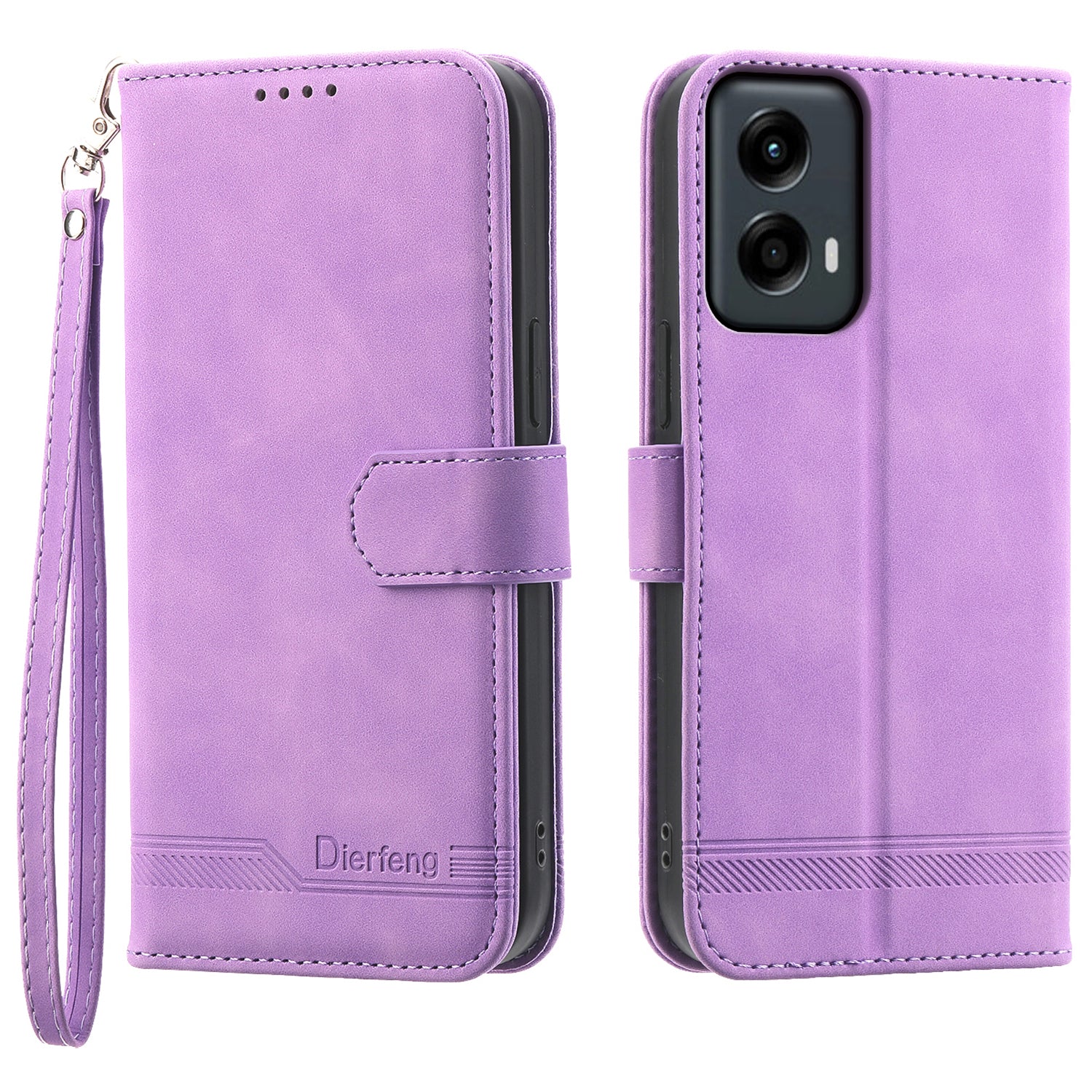 DIERFENG DF-03 For Motorola Moto G Stylus 5G (2024) Cases Imprinted Wallet Stand Leather Mobile Cover