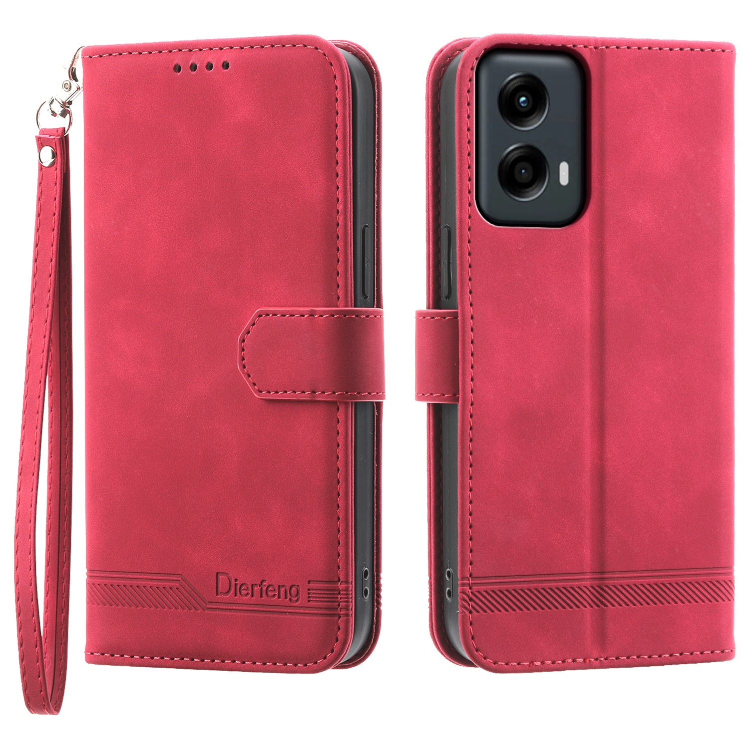 DIERFENG DF-03 For Motorola Moto G Stylus 5G (2024) Cases Imprinted Wallet Stand Leather Mobile Cover