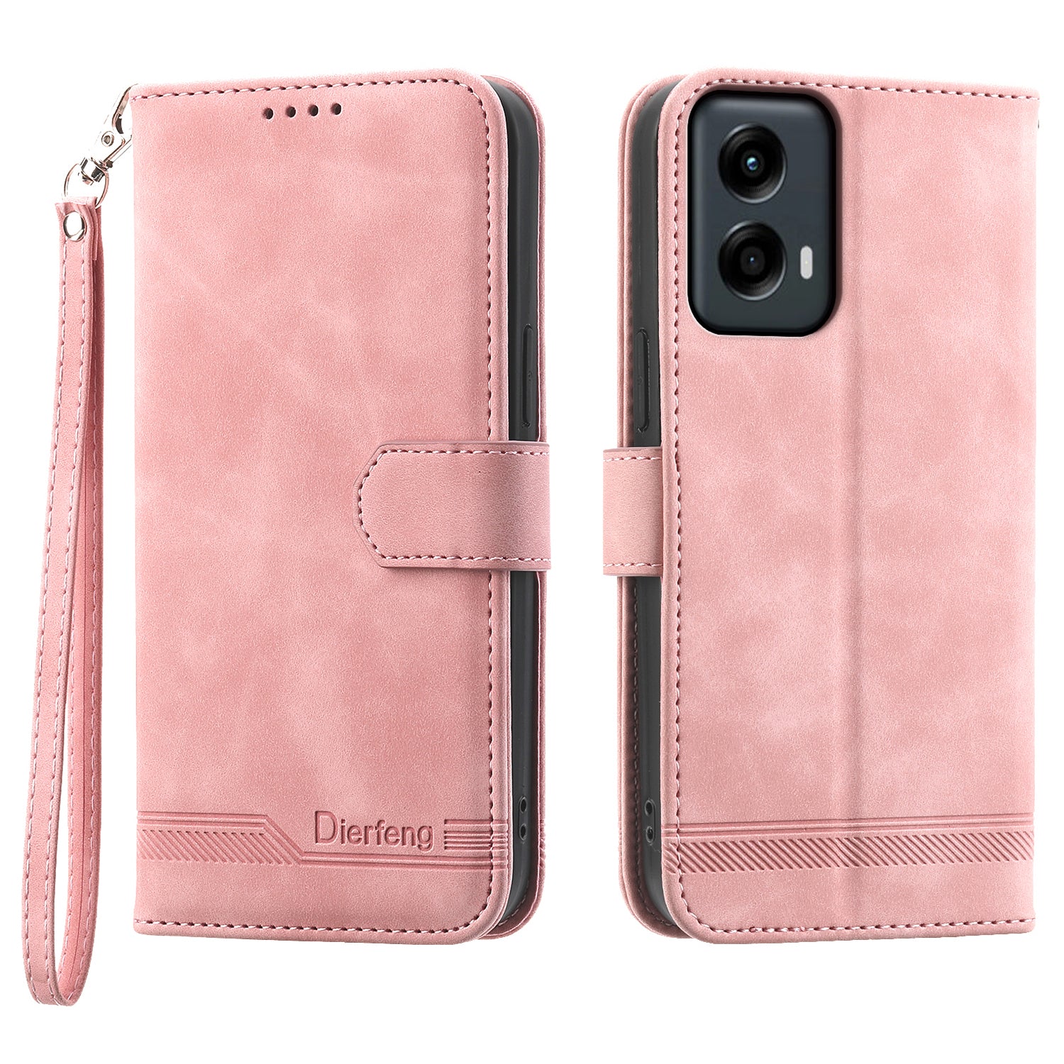 DIERFENG DF-03 For Motorola Moto G Stylus 5G (2024) Cases Imprinted Wallet Stand Leather Mobile Cover
