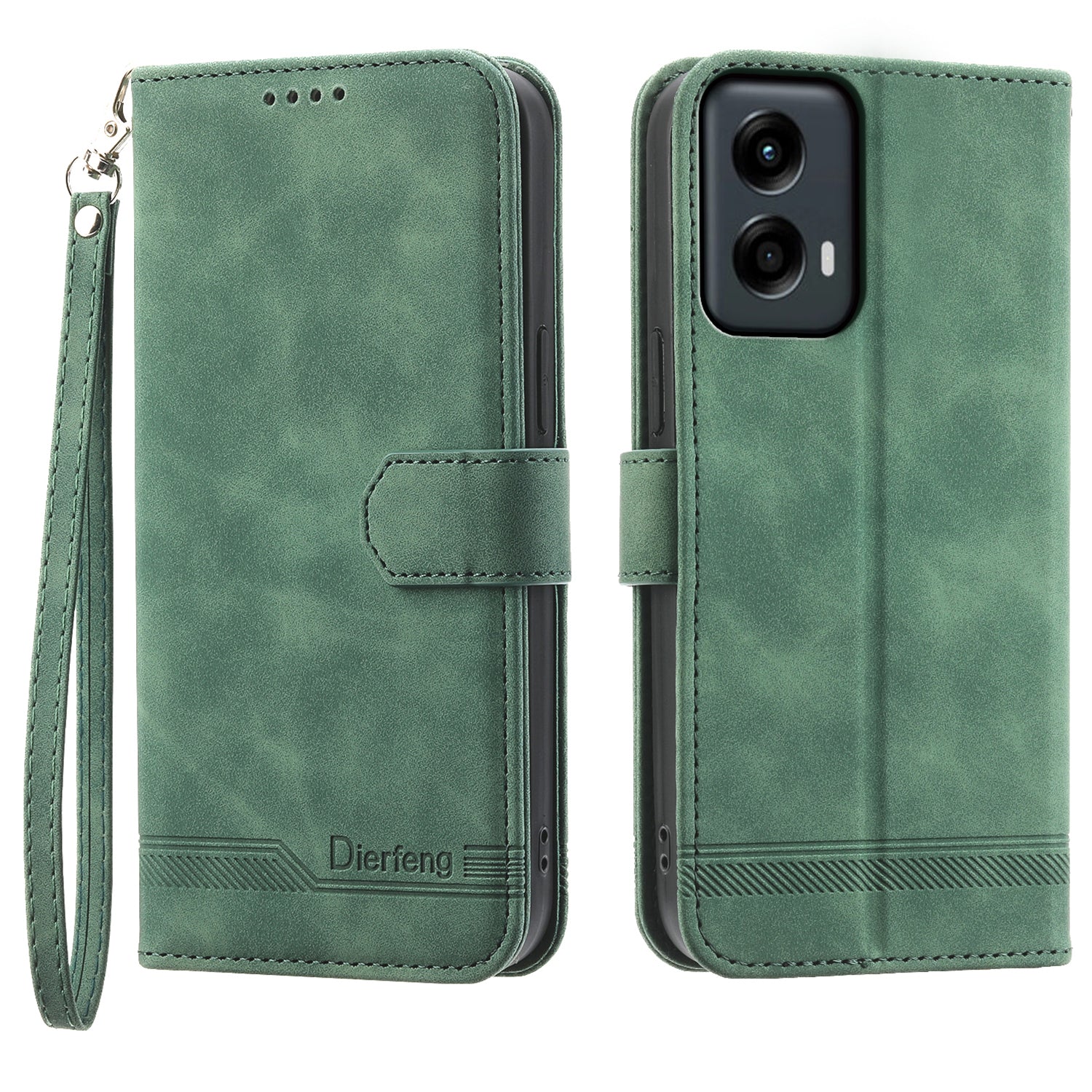DIERFENG DF-03 For Motorola Moto G Stylus 5G (2024) Cases Imprinted Wallet Stand Leather Mobile Cover