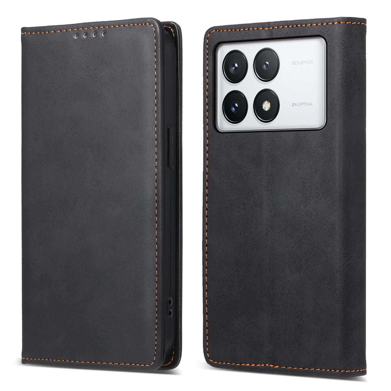 DF-05 For Xiaomi Poco X6 Pro 5G / Redmi K70E 5G Case RFID Blocking Leather Wallet Phone Cover