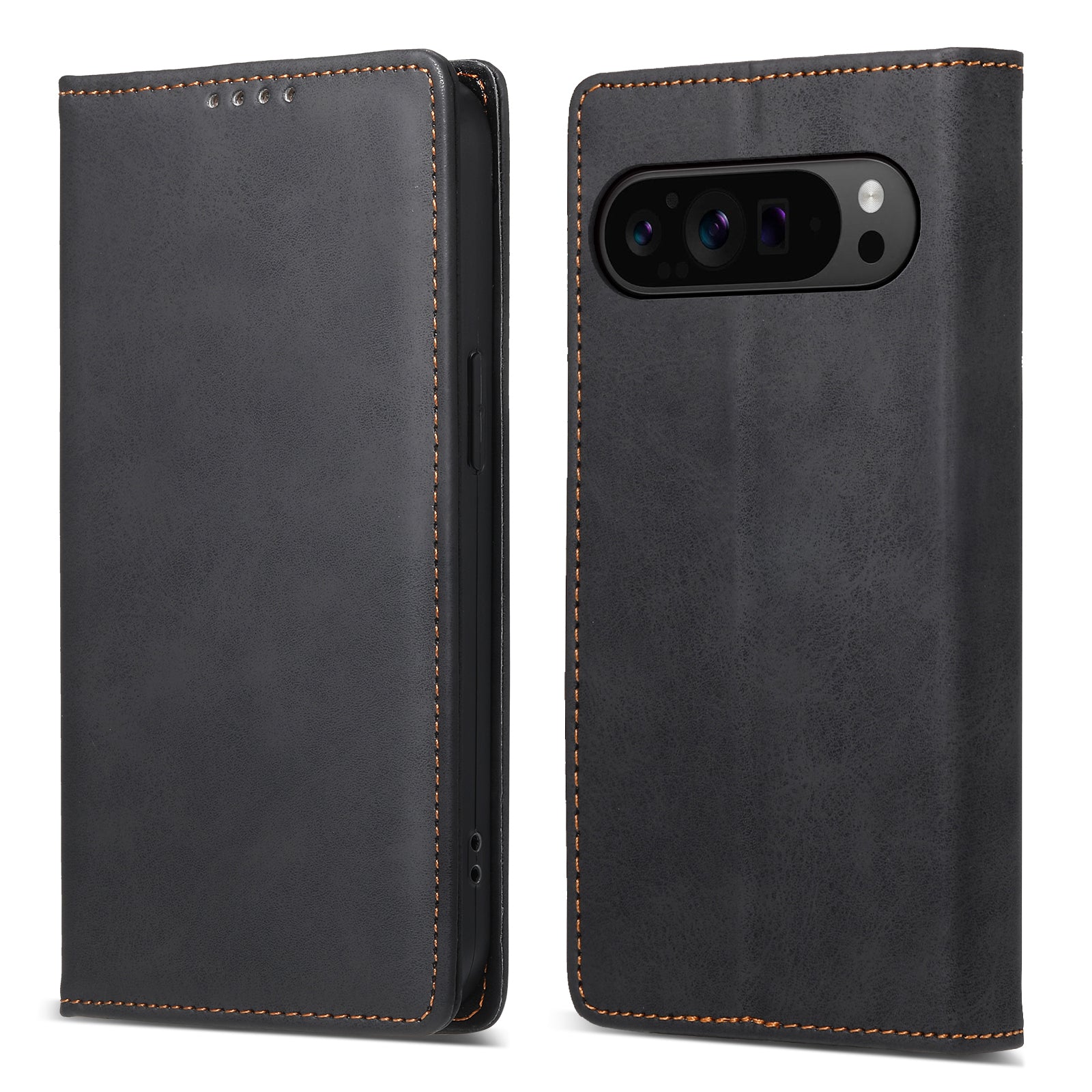 DF-05 For Google Pixel 9 Pro Wallet Case Anti-Scratch Leather Flip Phone Cover
