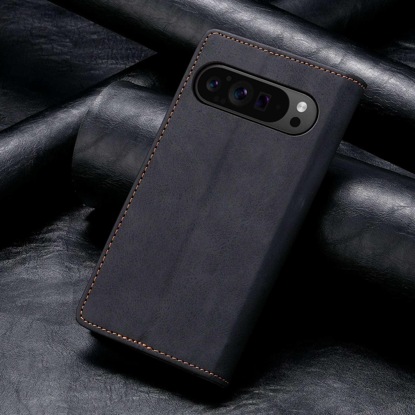 DF-05 For Google Pixel 9 Pro Wallet Case Anti-Scratch Leather Flip Phone Cover