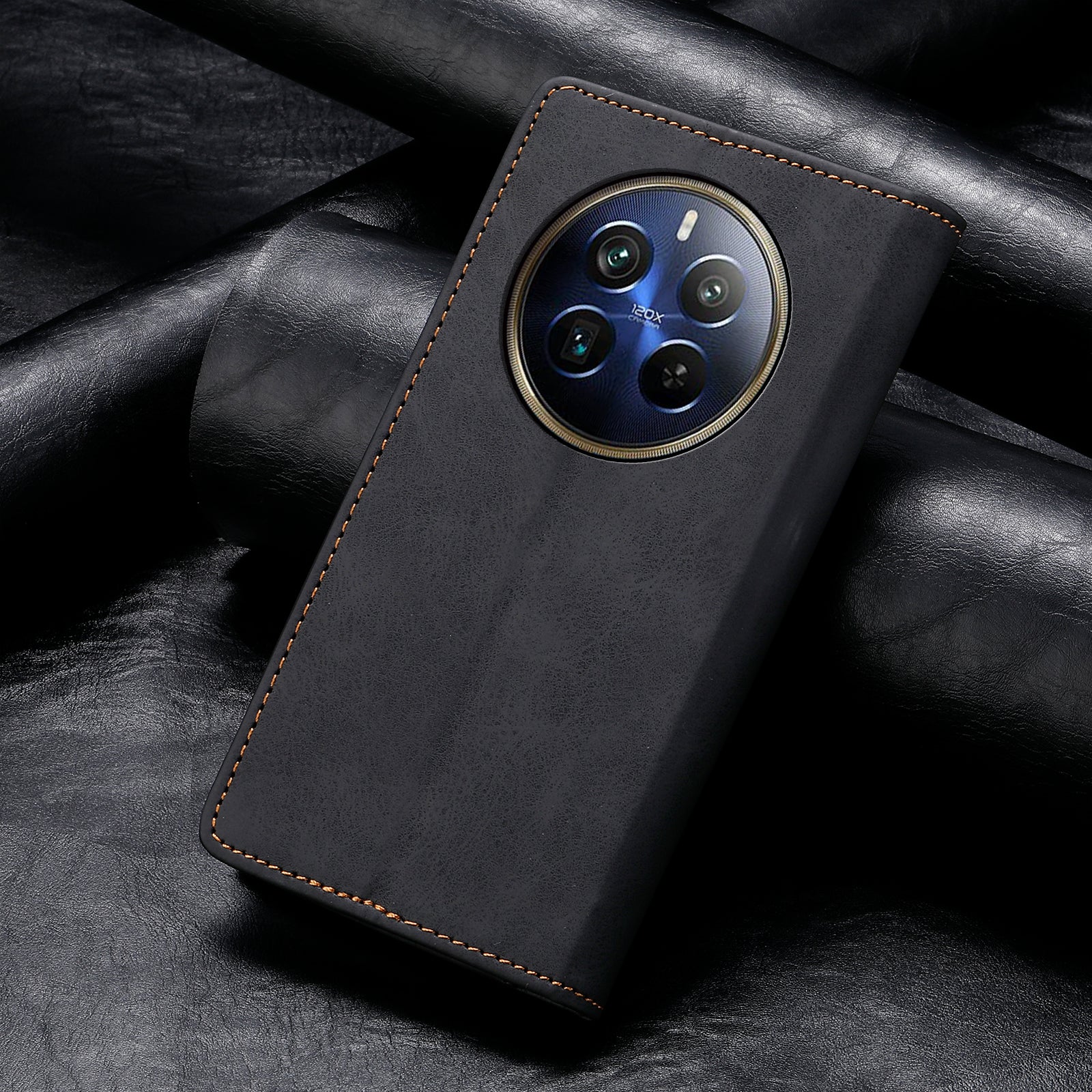 DF-05 For Realme 12 Pro 5G / 12 Pro+ 5G Wallet Case Anti-Drop Leather Flip Phone Cover