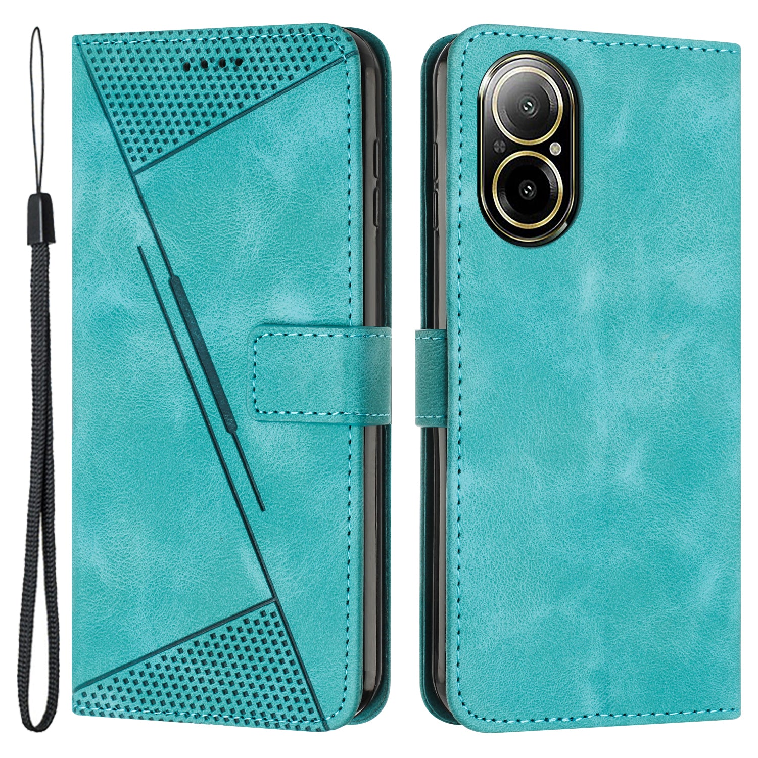 For Realme C67 4G Leather Flip Wallet Case Magnetic Card Slots Phone Cover