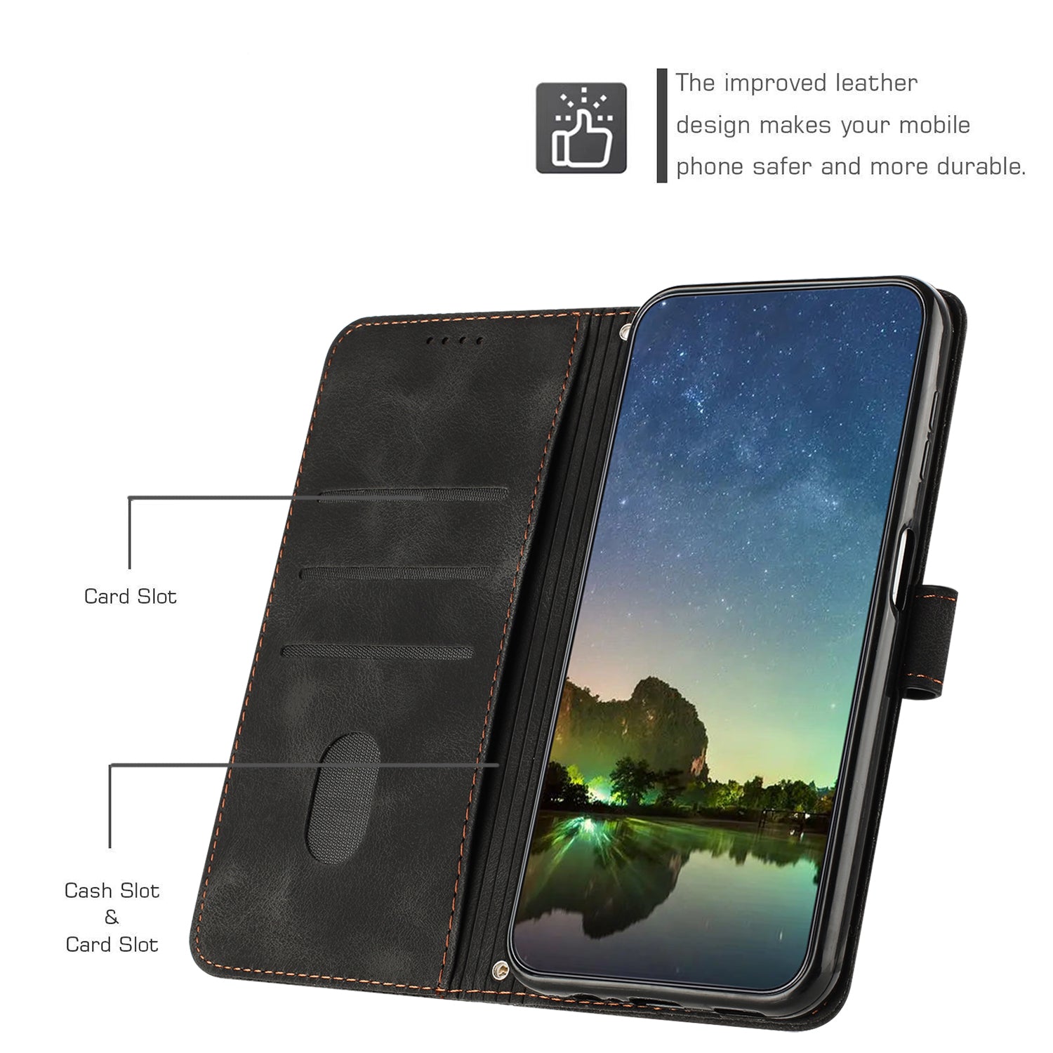For Oppo Reno11 5G (Global) Wallet Phone Case Triangle Imprinted Leather Flip Cover