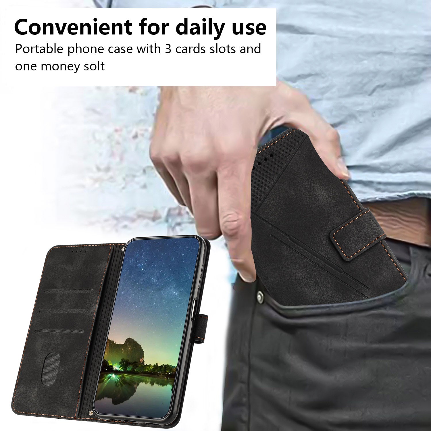 For Oppo Reno11 5G (Global) Wallet Phone Case Triangle Imprinted Leather Flip Cover