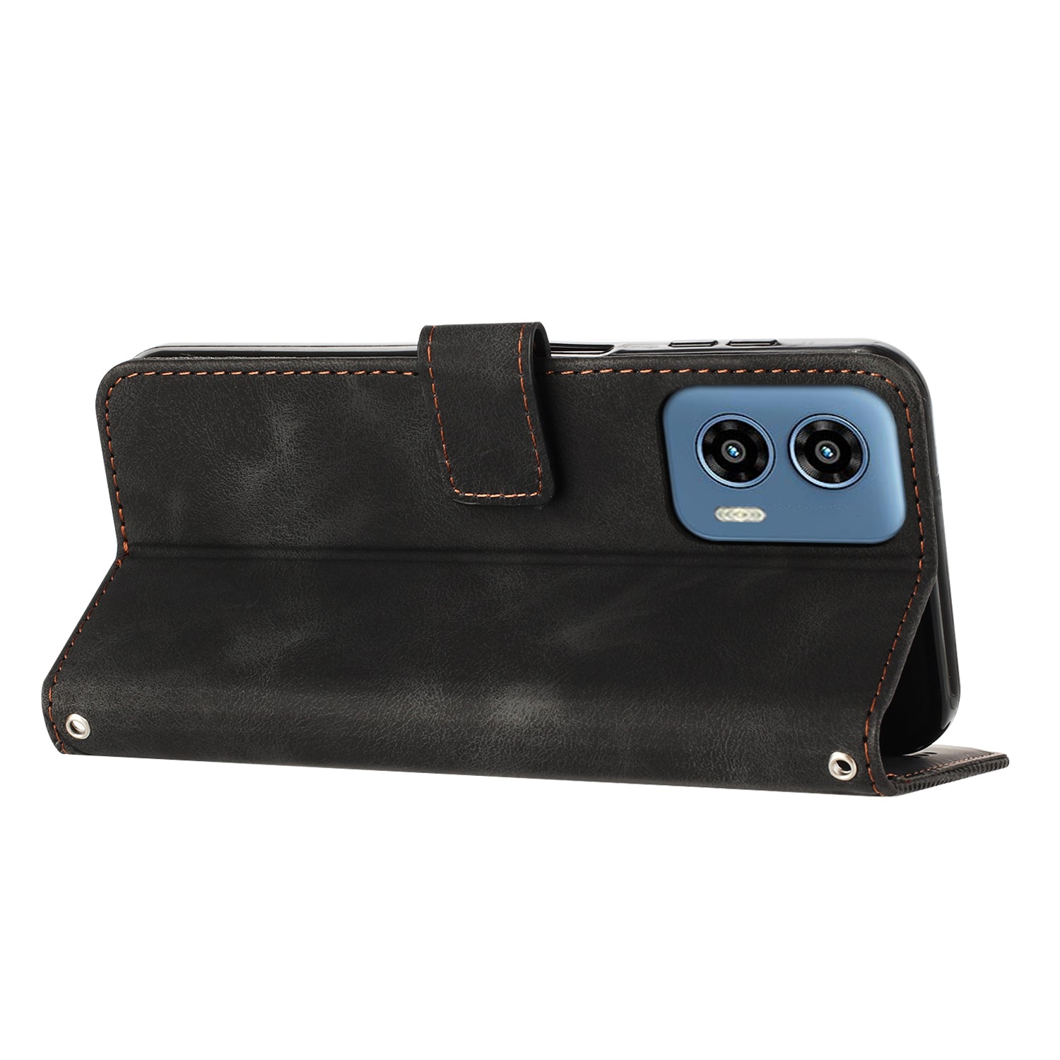 For Motorola Moto G Play 5G (2024) / Moto G 5G (2024) Shockproof Case Triangle Imprinted Leather Phone Cover