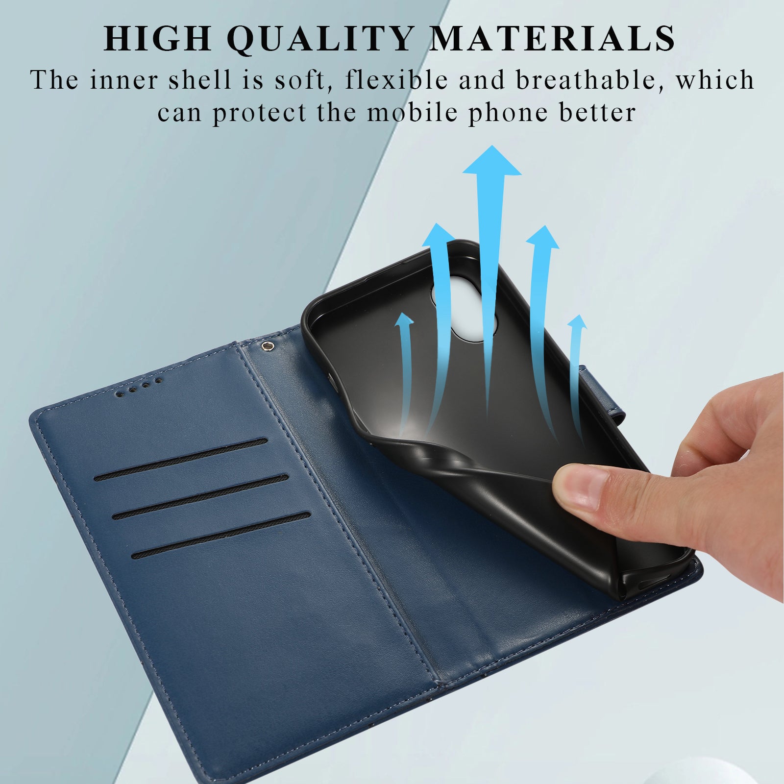 DF-06 For Samsung Galaxy Xcover7 Case Line Imprinted PU Leather Wallet Phone Cover