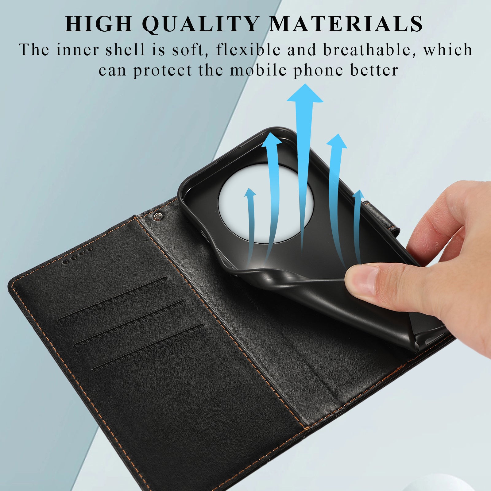DF-06 For Xiaomi Redmi A3 / Poco C61 4G Wallet Case Line Imprinted Flip Leather Phone Cover