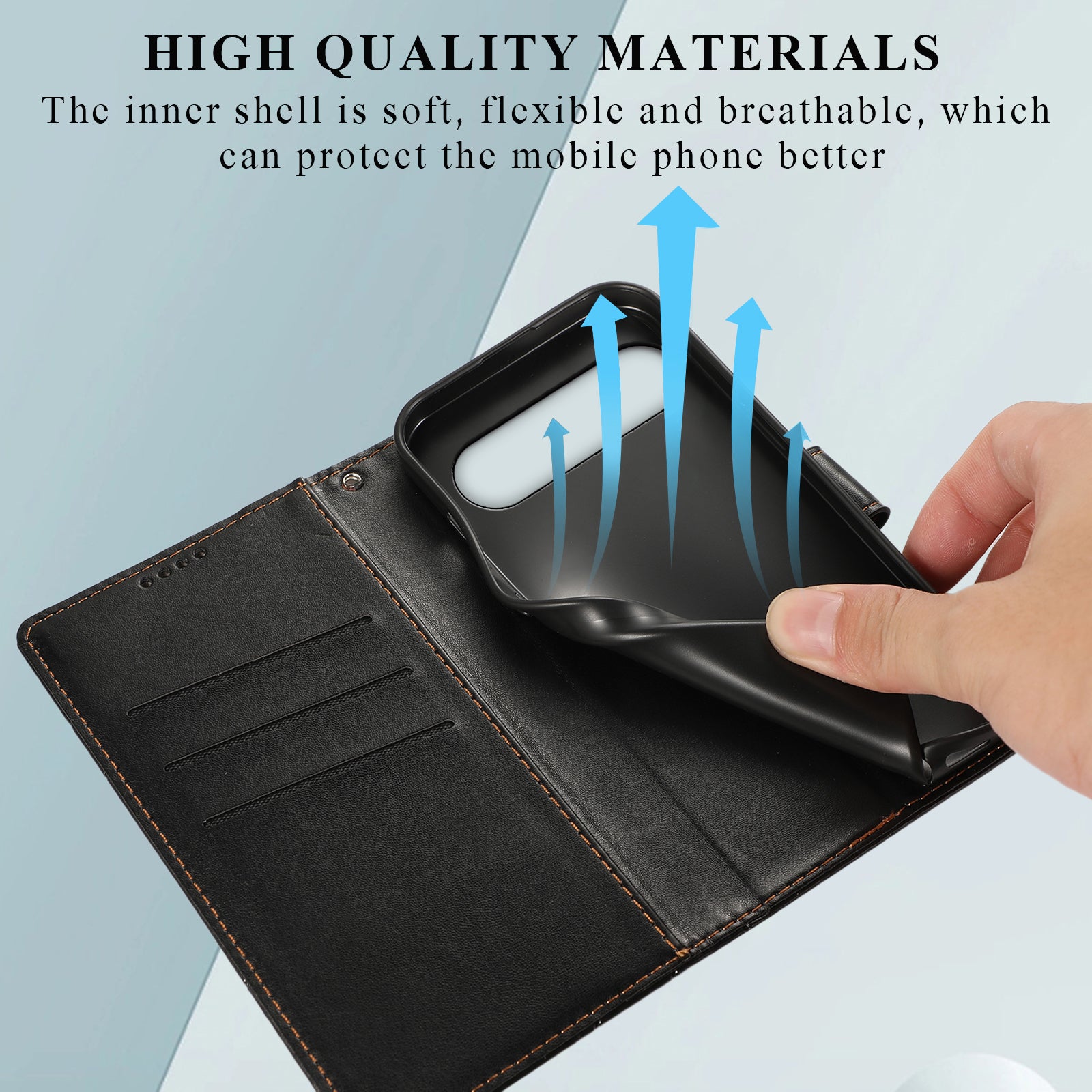 DF-06 For Google Pixel 9 Pro Protective Case Line Imprinted PU Leather Wallet Phone Cover