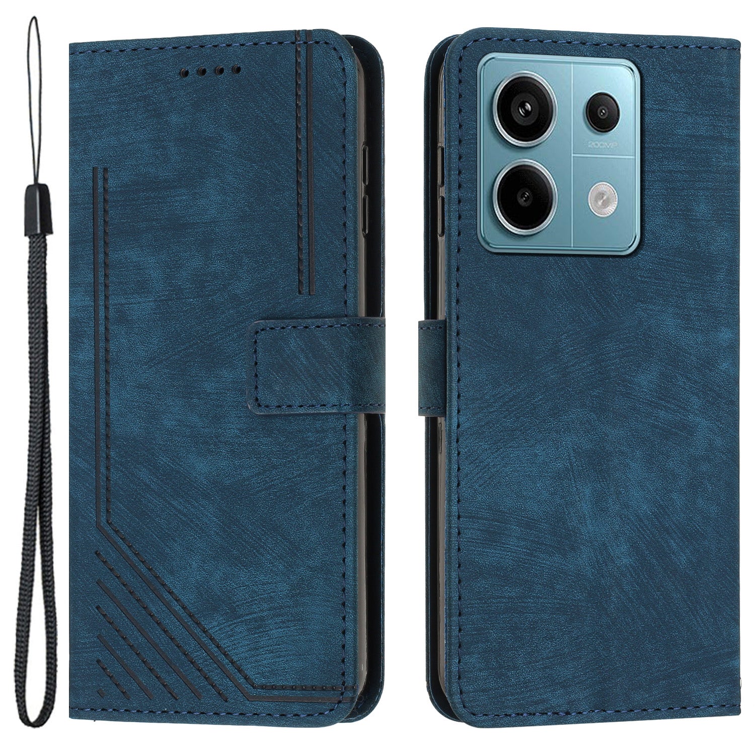 For Xiaomi Redmi Note 13 Pro 4G / Poco M6 Pro 4G Case Leather Skin Touch Feeling Phone Cover