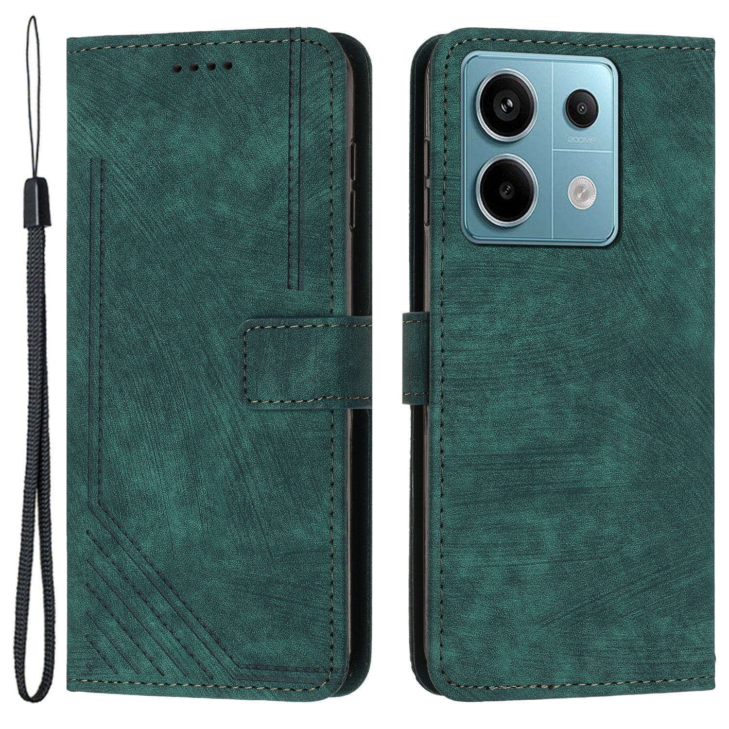 For Xiaomi Redmi Note 13 Pro 4G / Poco M6 Pro 4G Case Leather Skin Touch Feeling Phone Cover