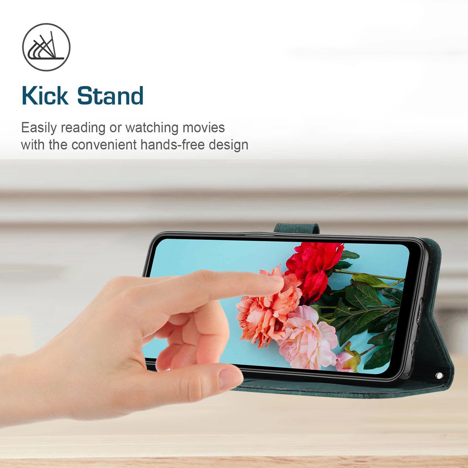 For Oppo Reno11 Pro 5G (Global) / Reno11 (China) 5G Case Lines Imprinted PU Leather Phone Cover