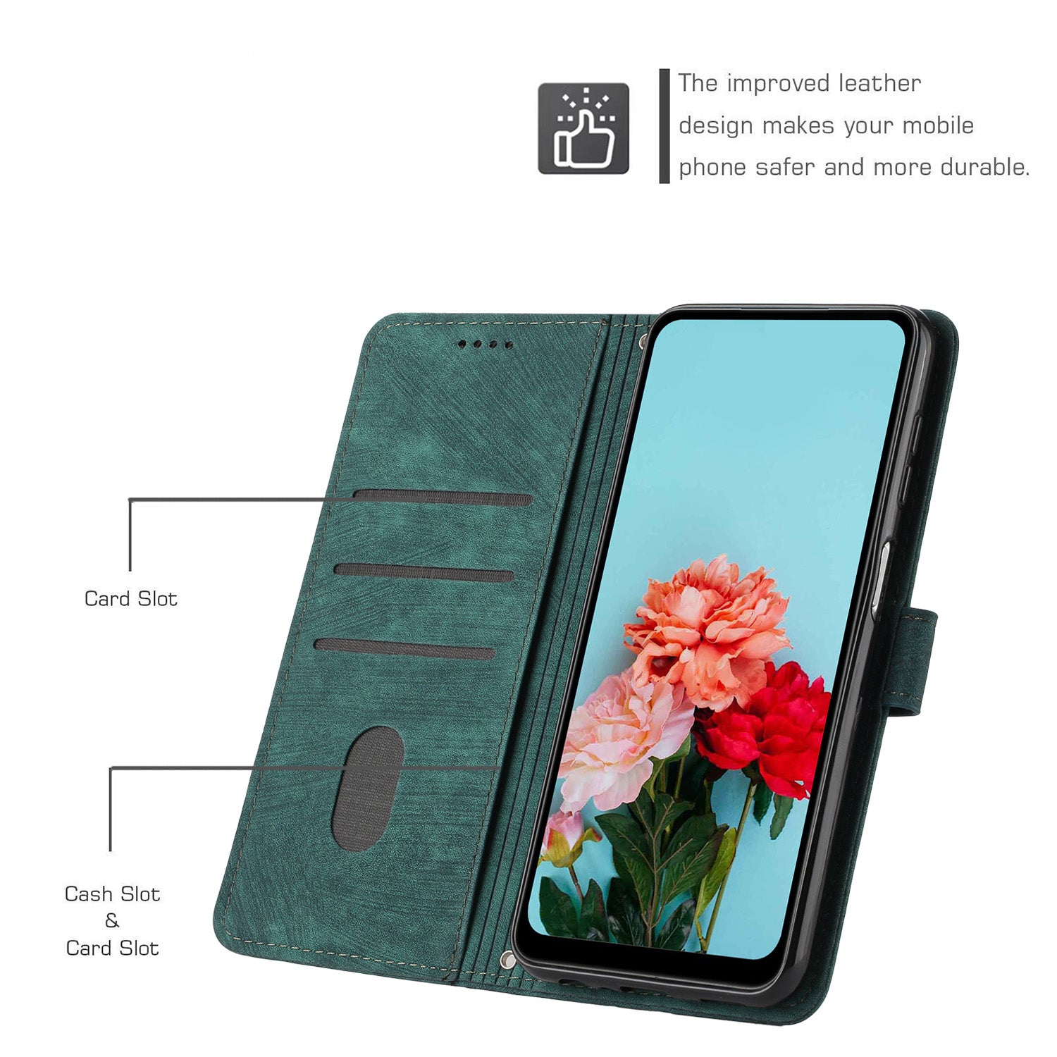 For Oppo Reno11 Pro 5G (Global) / Reno11 (China) 5G Case Lines Imprinted PU Leather Phone Cover