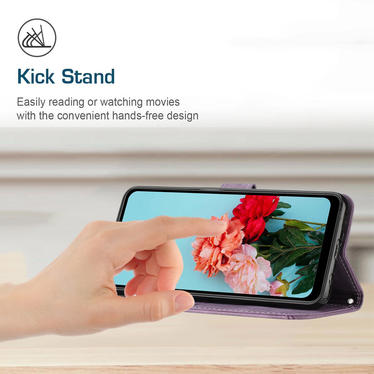 For Transsion Tecno Spark 20 Pro Case Line Imprinted Leather Phone Cover with Card Holder Stand