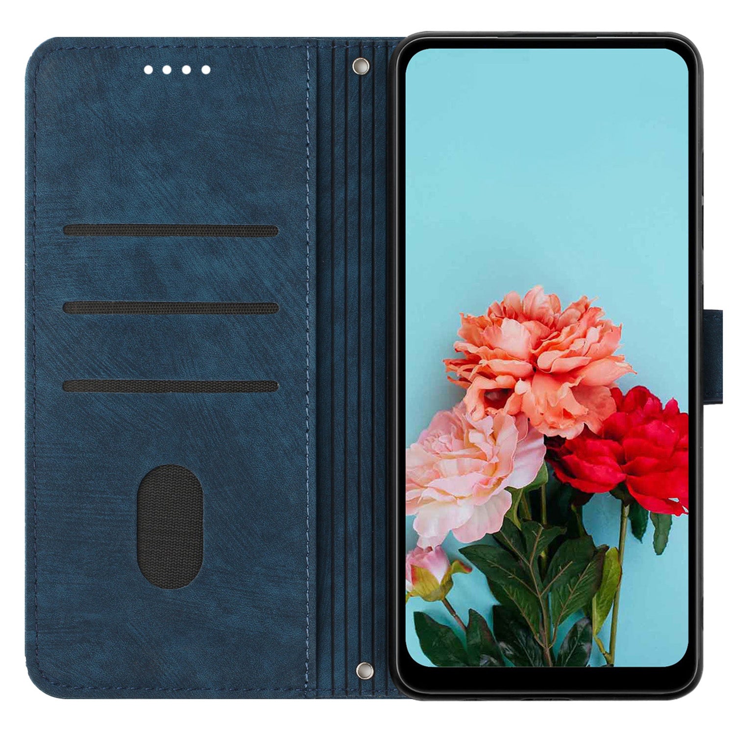 For Motorola Moto G34 5G Case Wallet PU Leather Skin-Feel Phone Cover