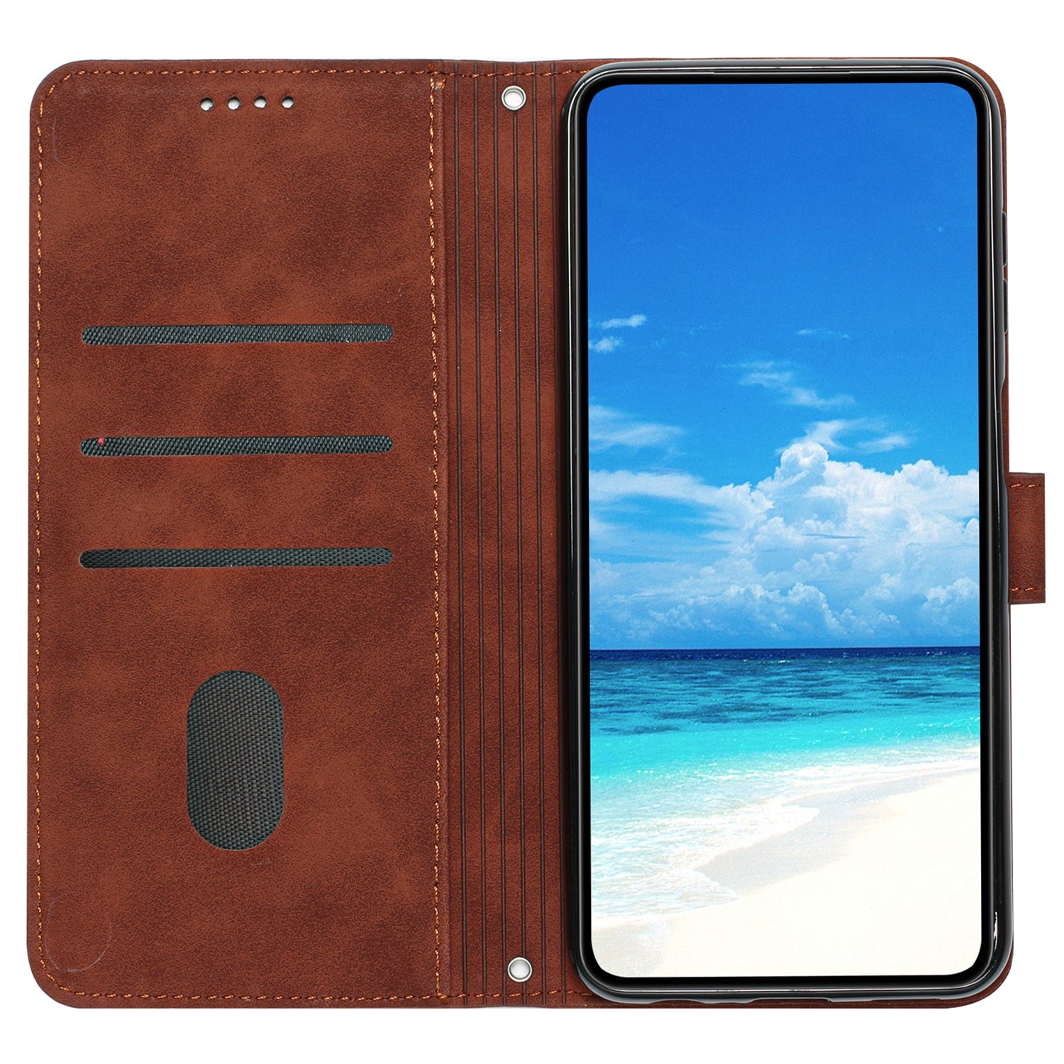 For Oppo Reno11 5G (Global) Case Skin-touch PU Leather Phone Cover with Wrist Strap