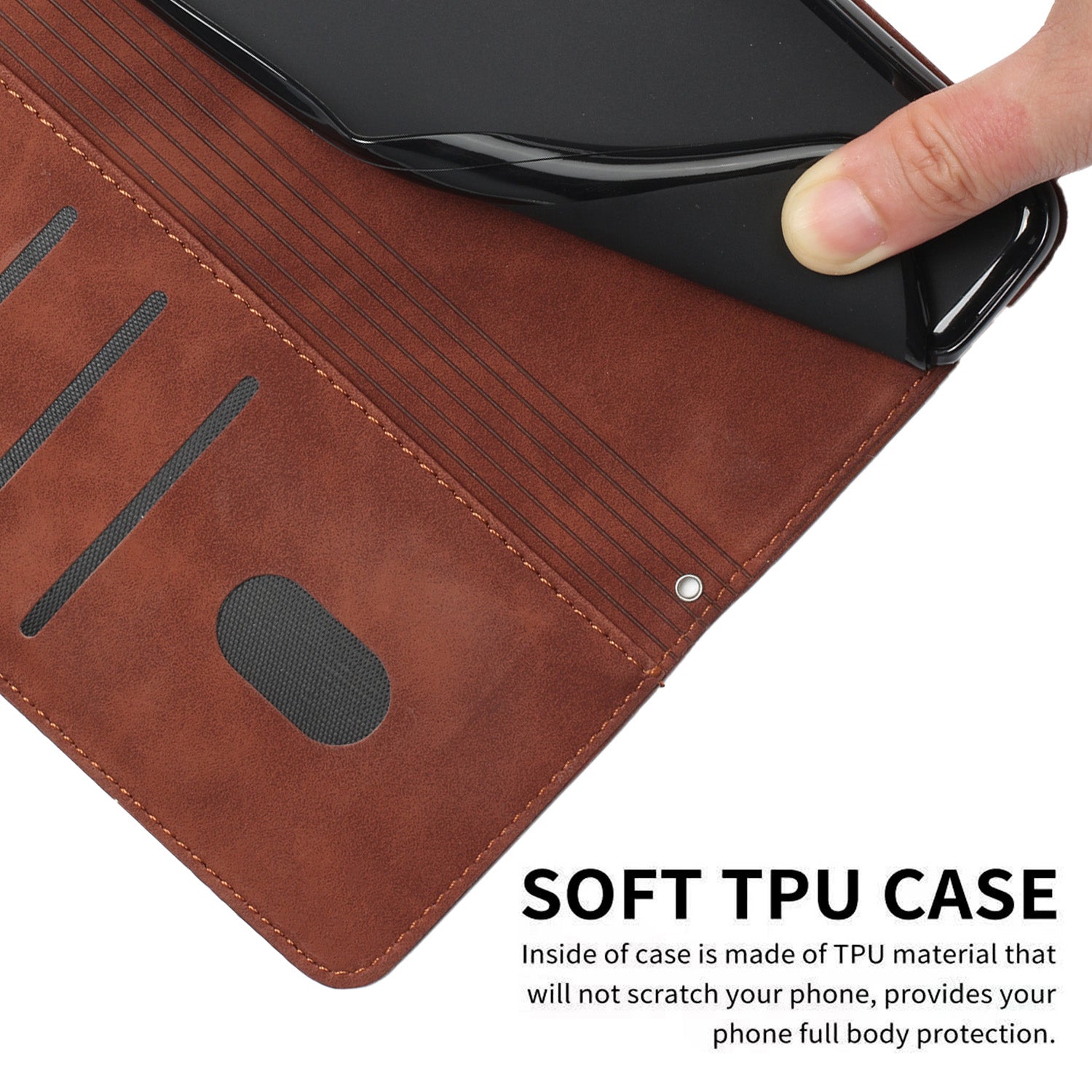 For Oppo Reno11 5G (Global) Case Skin-touch PU Leather Phone Cover with Wrist Strap