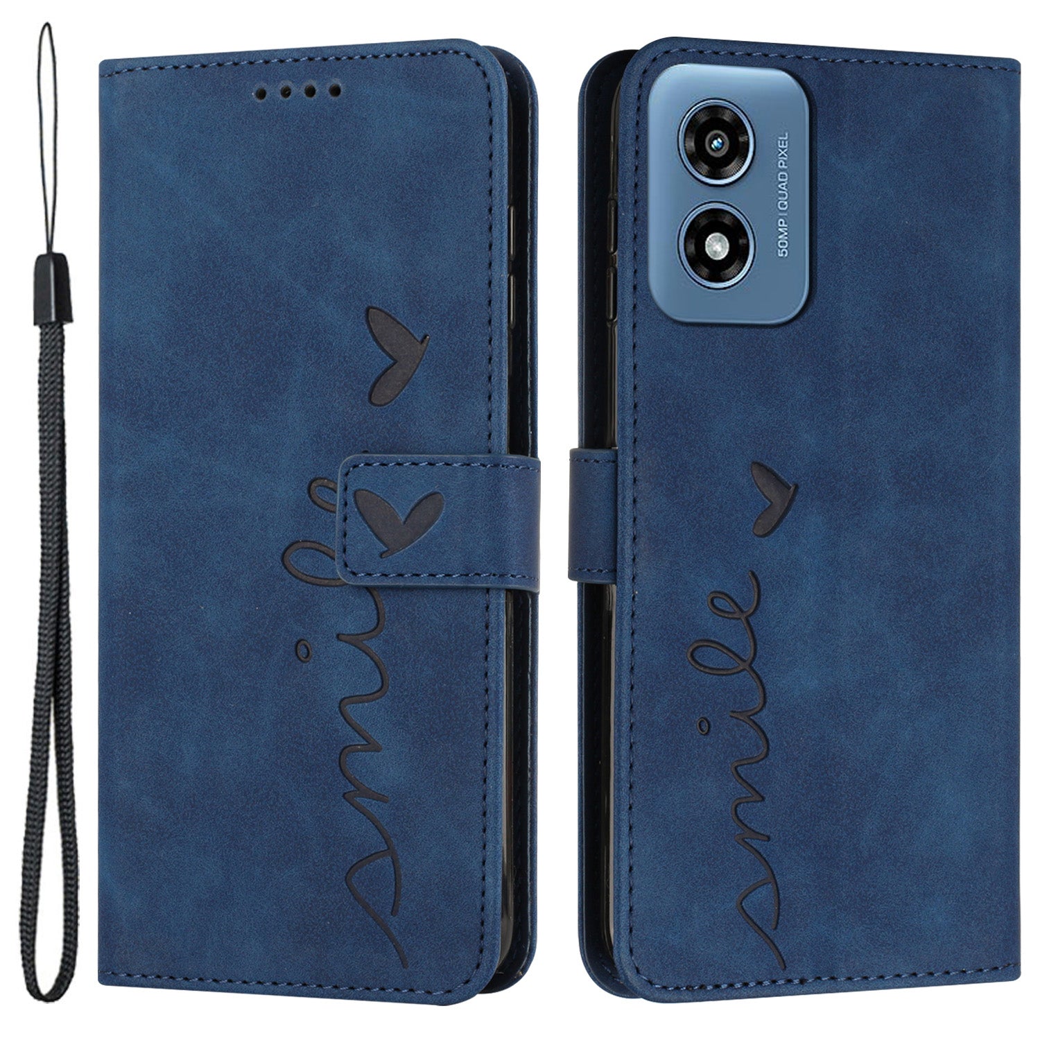 For Motorola Moto G04 4G / G24 4G Case with Card Holder PU Leather Viewing Stand Phone Cover