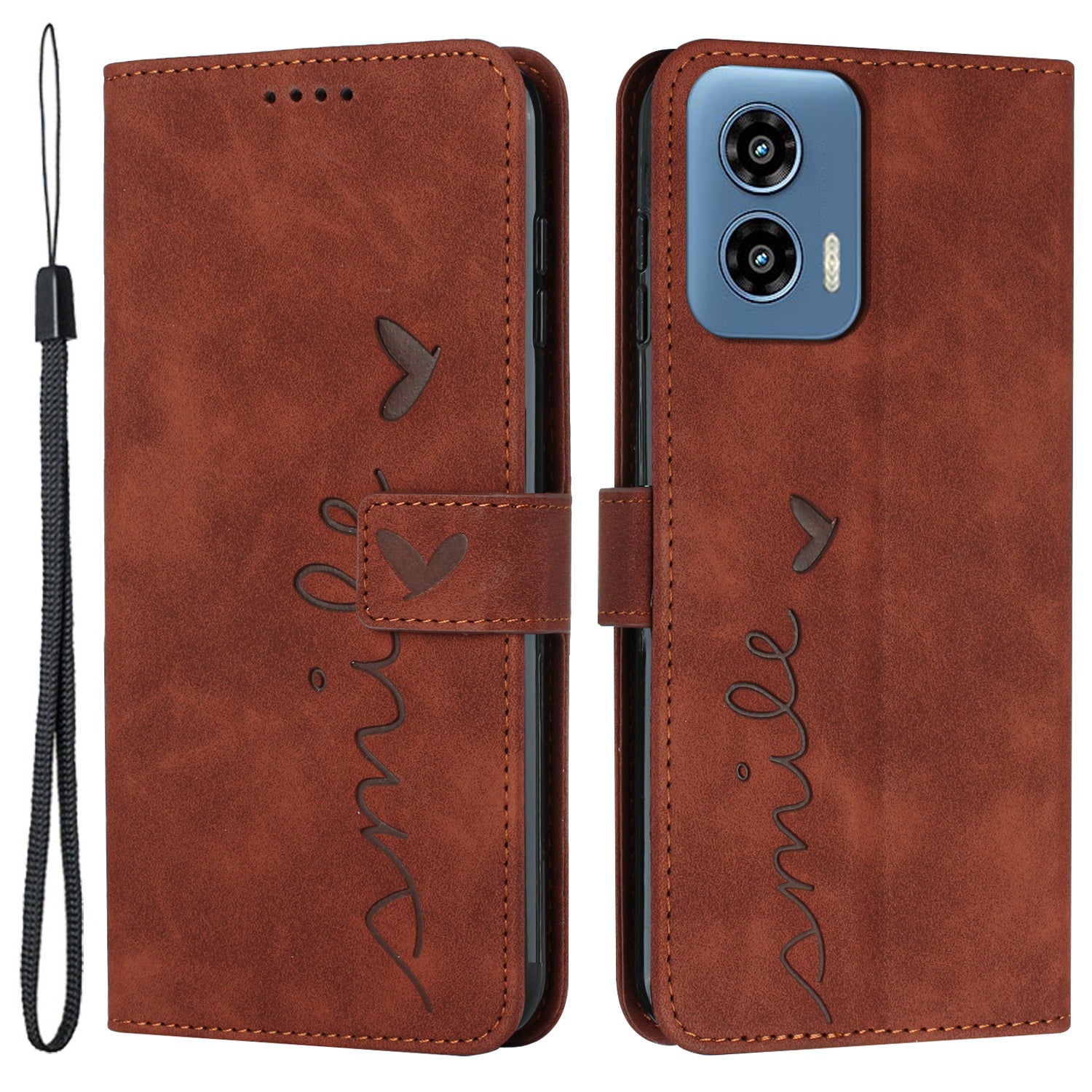 For Motorola Moto G Play 5G (2024) / Moto G 5G (2024) Case Wallet PU Leather Skin-touch Phone Cover