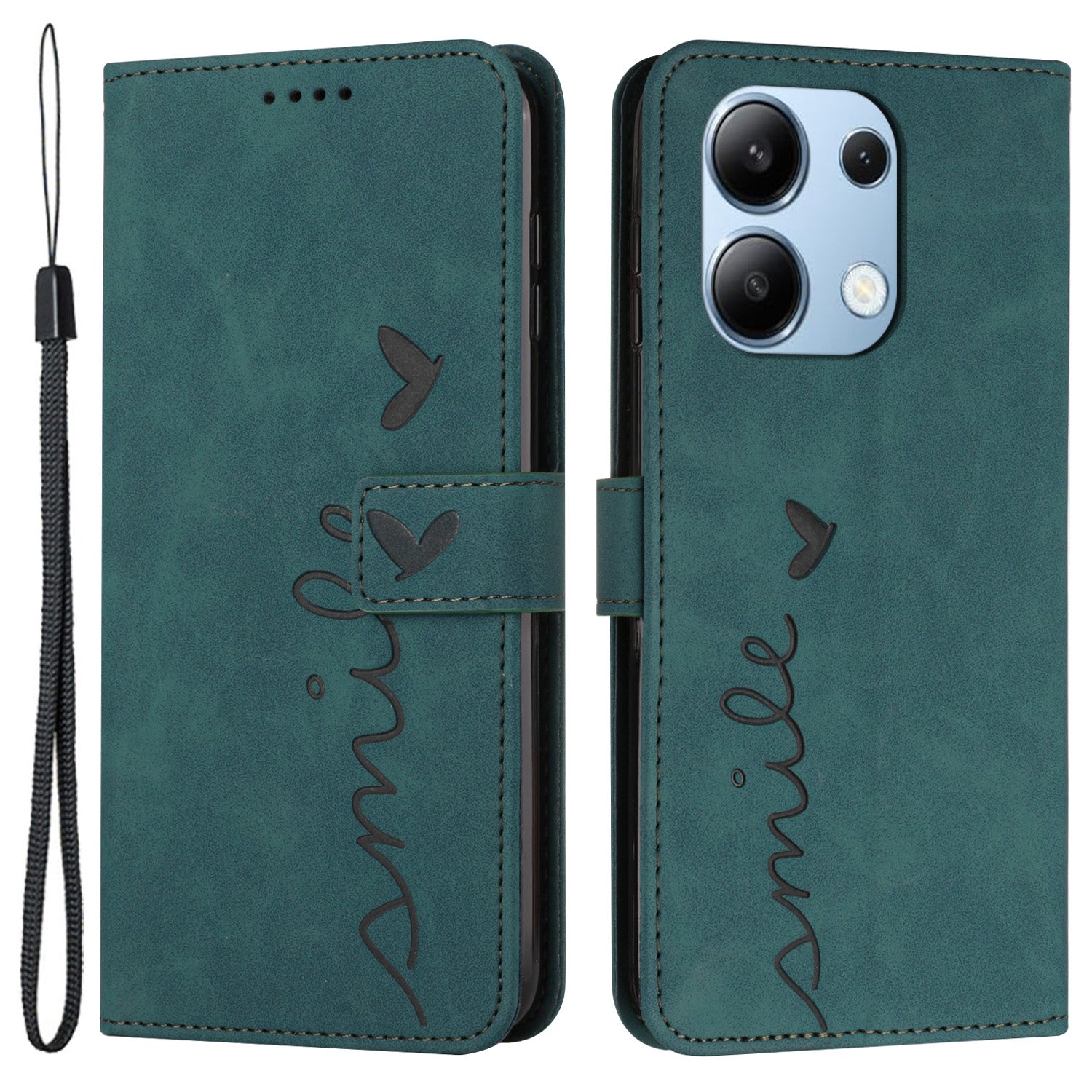 For Xiaomi Redmi Note 13 4G Case Handbag PU Leather Wallet Phone Cover