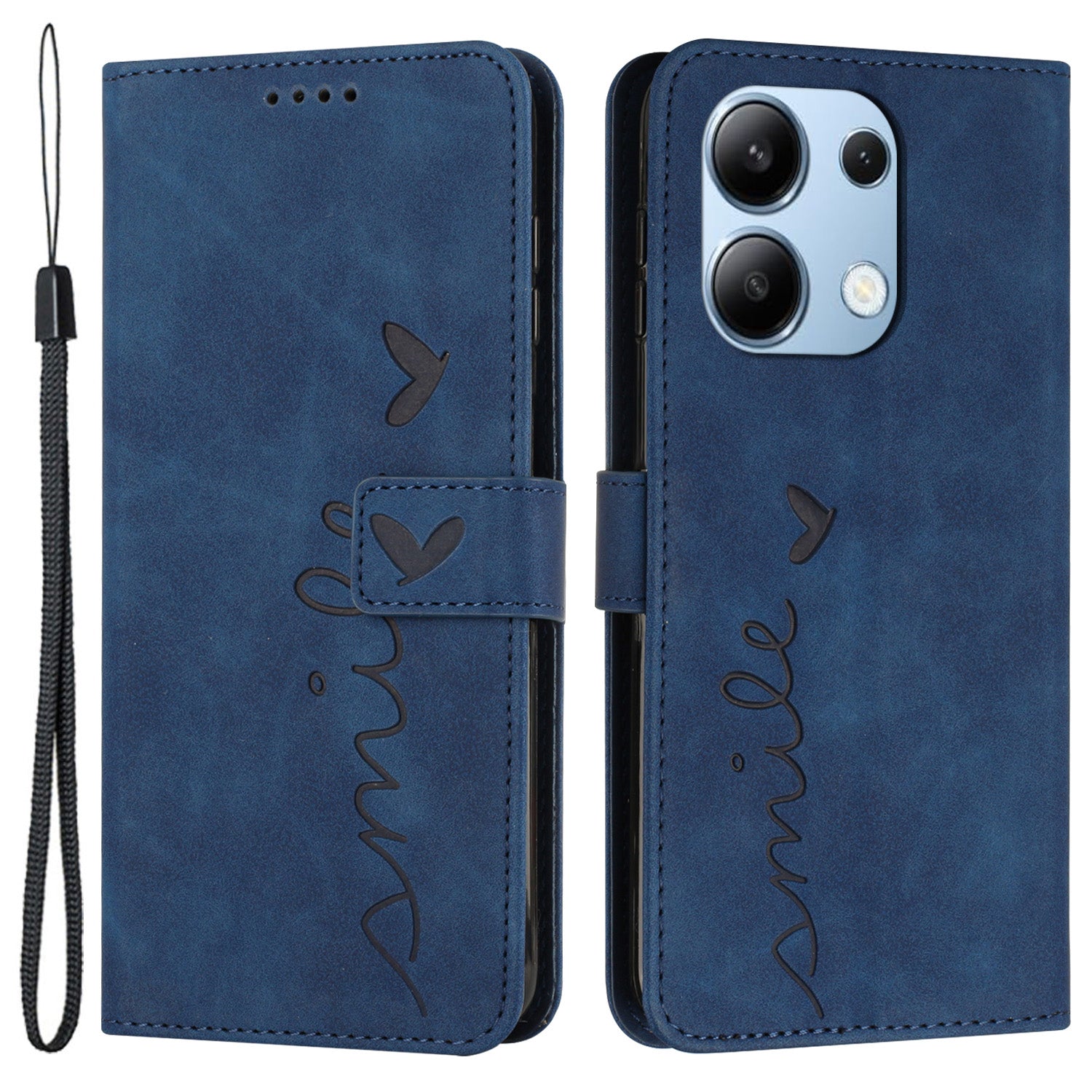 For Xiaomi Redmi Note 13 4G Case Handbag PU Leather Wallet Phone Cover