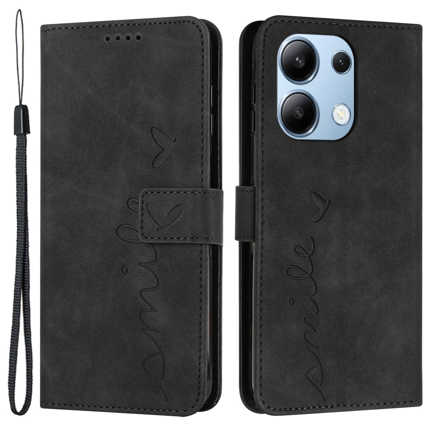 For Xiaomi Redmi Note 13 4G Case Handbag PU Leather Wallet Phone Cover