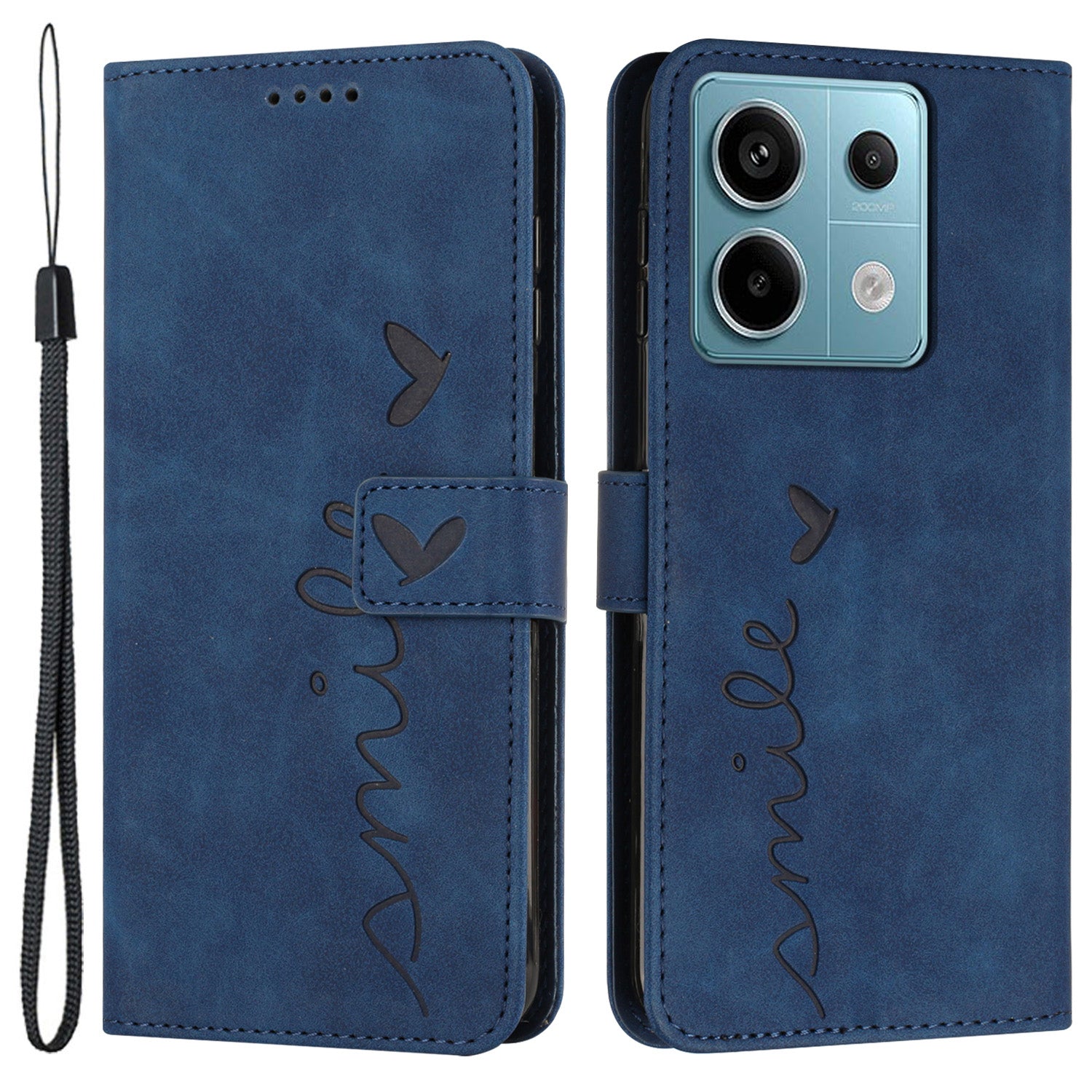 For Xiaomi Redmi Note 13 Pro 4G / Poco M6 Pro 4G Case Imprinted PU Leather Stand Phone Cover