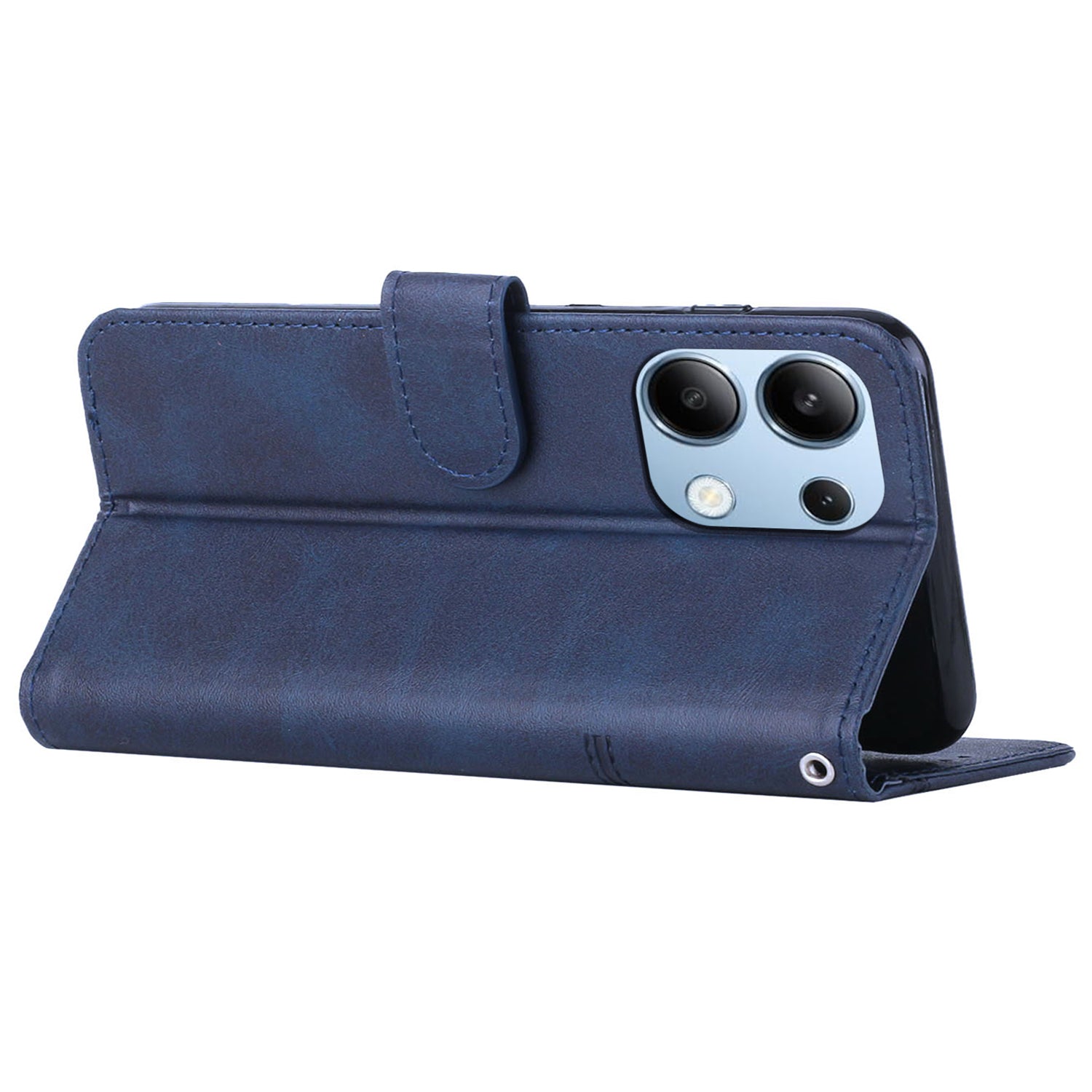 For Xiaomi Redmi Note 13 4G Case PU Leather+TPU Stand Magnetic Closure Shockproof Phone Cover