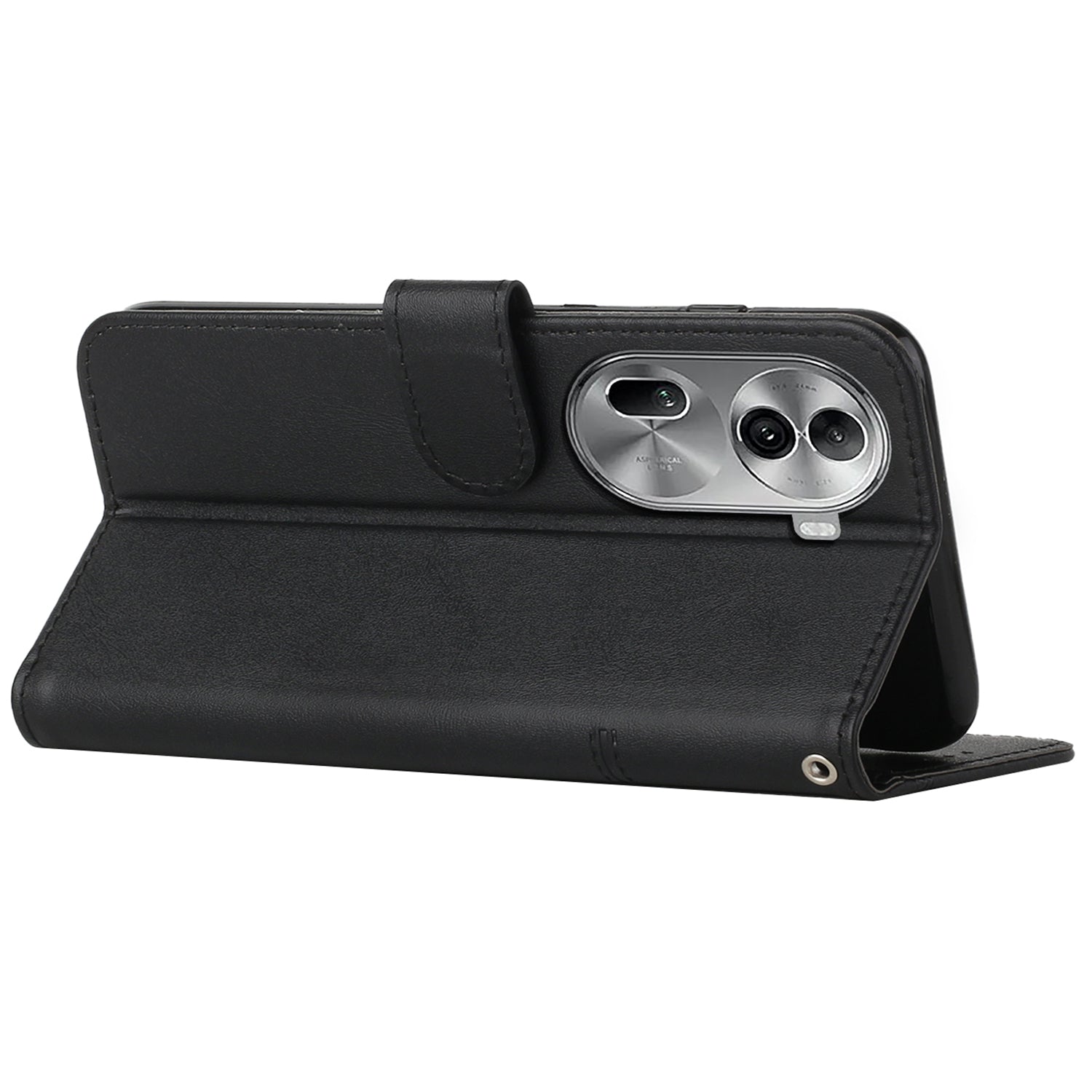 For Oppo Reno11 Pro 5G (Global) / Reno11 (China) 5G Case Leather Phone Wallet Cover Calf Texture