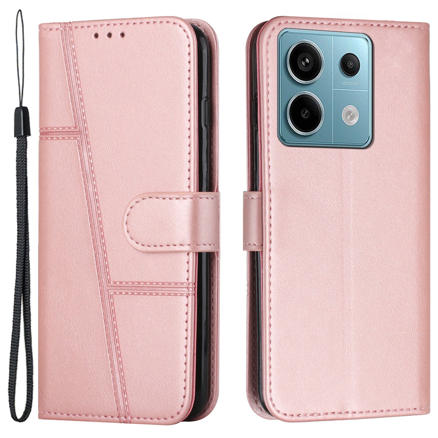 For Xiaomi Redmi Note 13 Pro 4G / Poco M6 Pro 4G Wallet Case PU Leather Flip Phone Cover