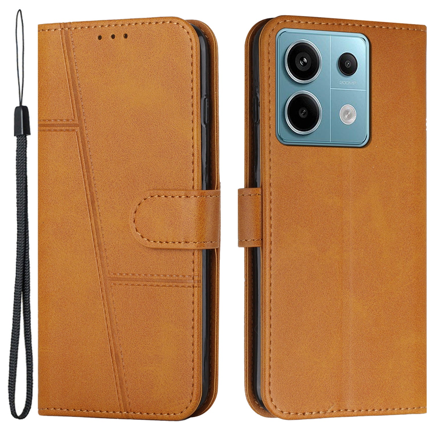 For Xiaomi Redmi Note 13 Pro 4G / Poco M6 Pro 4G Wallet Case PU Leather Flip Phone Cover