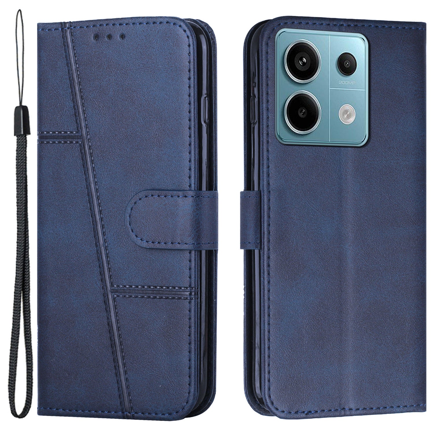For Xiaomi Redmi Note 13 Pro 4G / Poco M6 Pro 4G Wallet Case PU Leather Flip Phone Cover