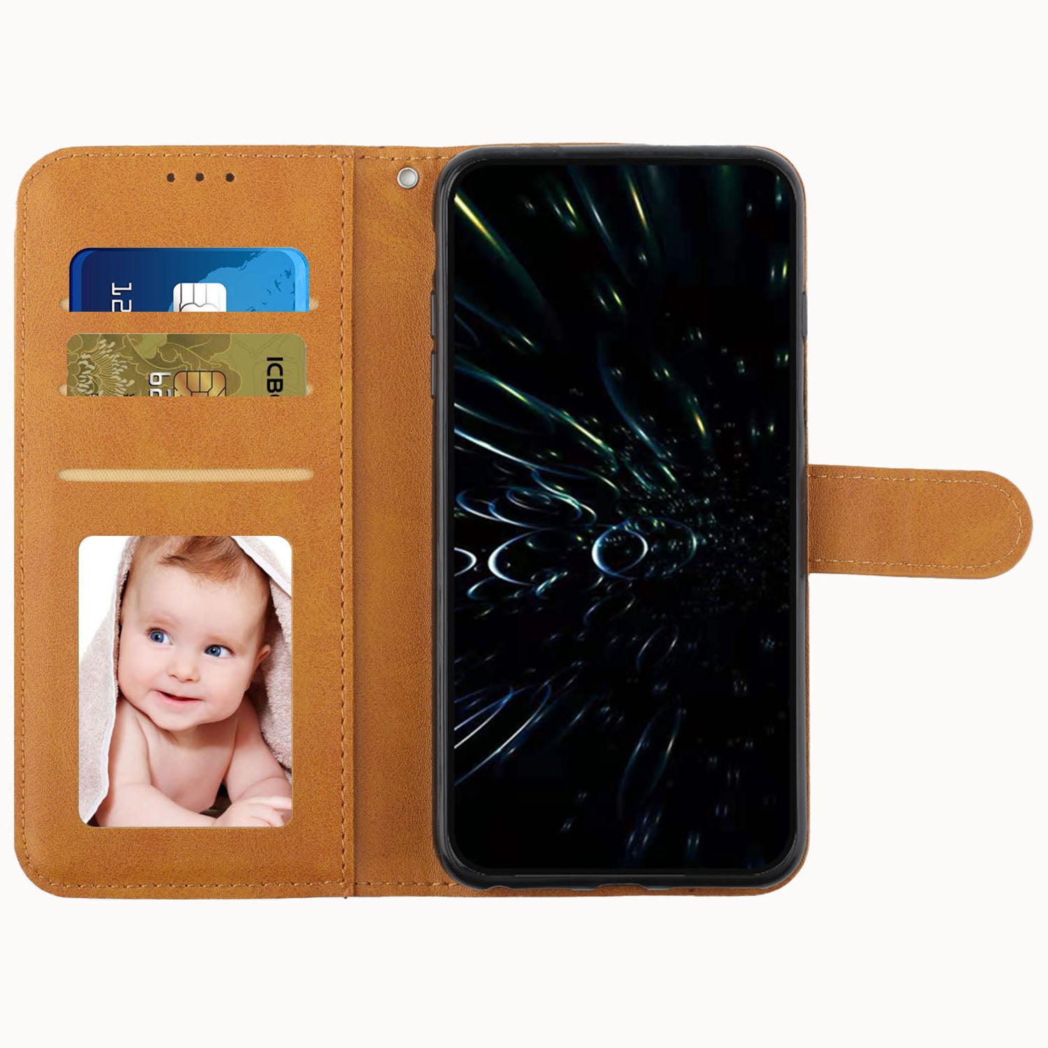 For Realme C67 4G Case Stitiching PU Leather Wallet Shockproof Phone Cover