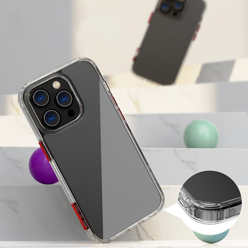 Q.COO Crystal Series for iPhone 13 Pro Case Clear Design PC+TPU Drop Protection Phone Cover