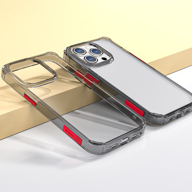 Q.COO Crystal Series for iPhone 13 Pro Case Clear Design PC+TPU Drop Protection Phone Cover