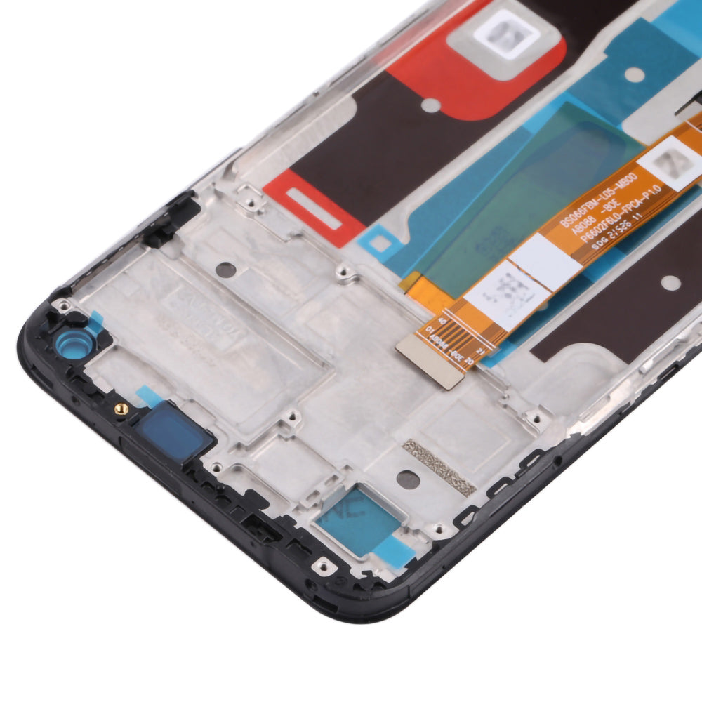 For Realme 8i Grade C LCD Screen and Digitizer Assembly + Frame Replacement Part (without Logo)