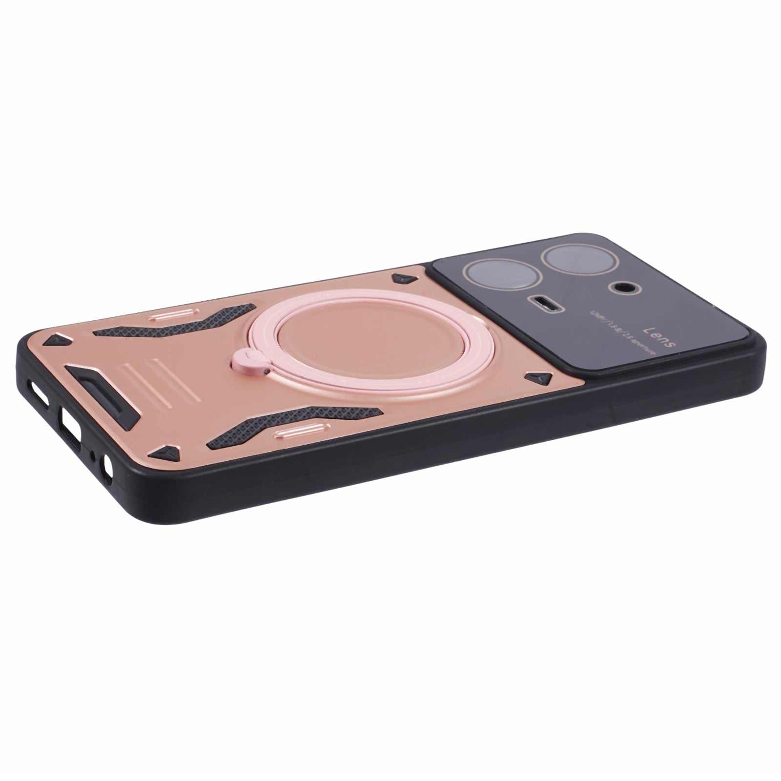 For vivo Y36 5G (Global) / Y36 4G (Global) Phone Case PC+TPU Cover with Rotating Magnetic Ring Kickstand