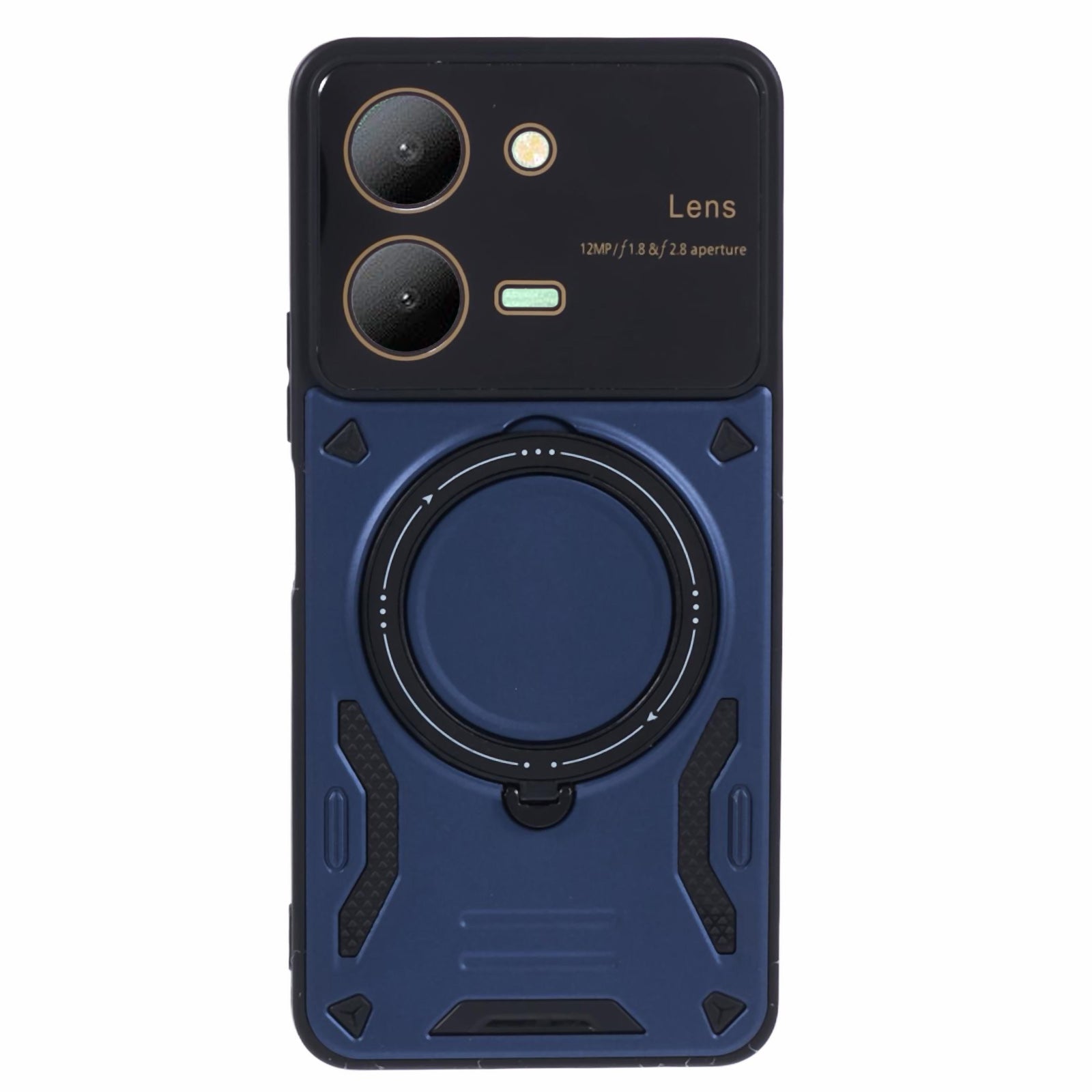 For vivo Y36 5G (Global) / Y36 4G (Global) Phone Case PC+TPU Cover with Rotating Magnetic Ring Kickstand