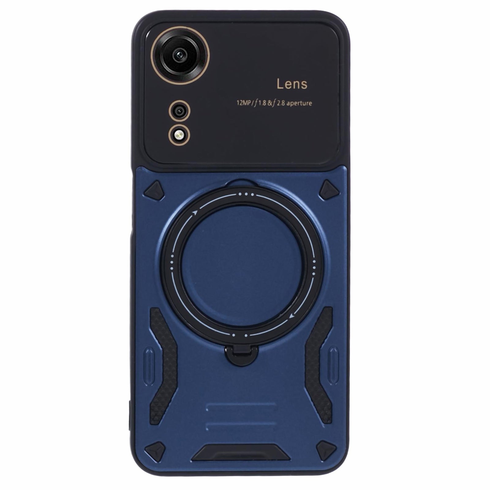 For Oppo A78 4G Magnetic Phone Case PC+TPU Anti-scratch Cover with Kickstand