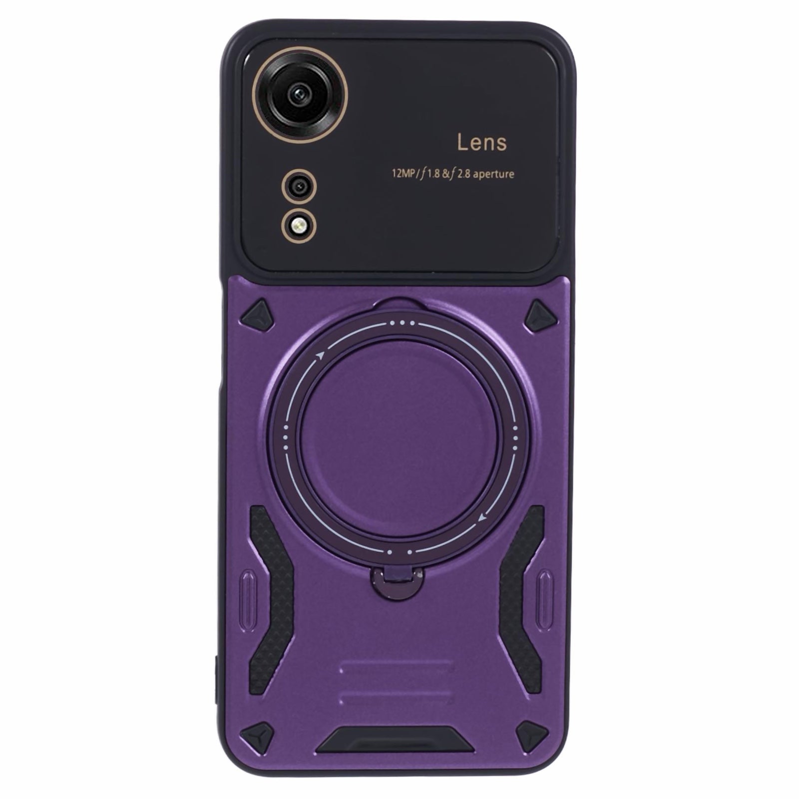 For Oppo A78 4G Magnetic Phone Case PC+TPU Anti-scratch Cover with Kickstand
