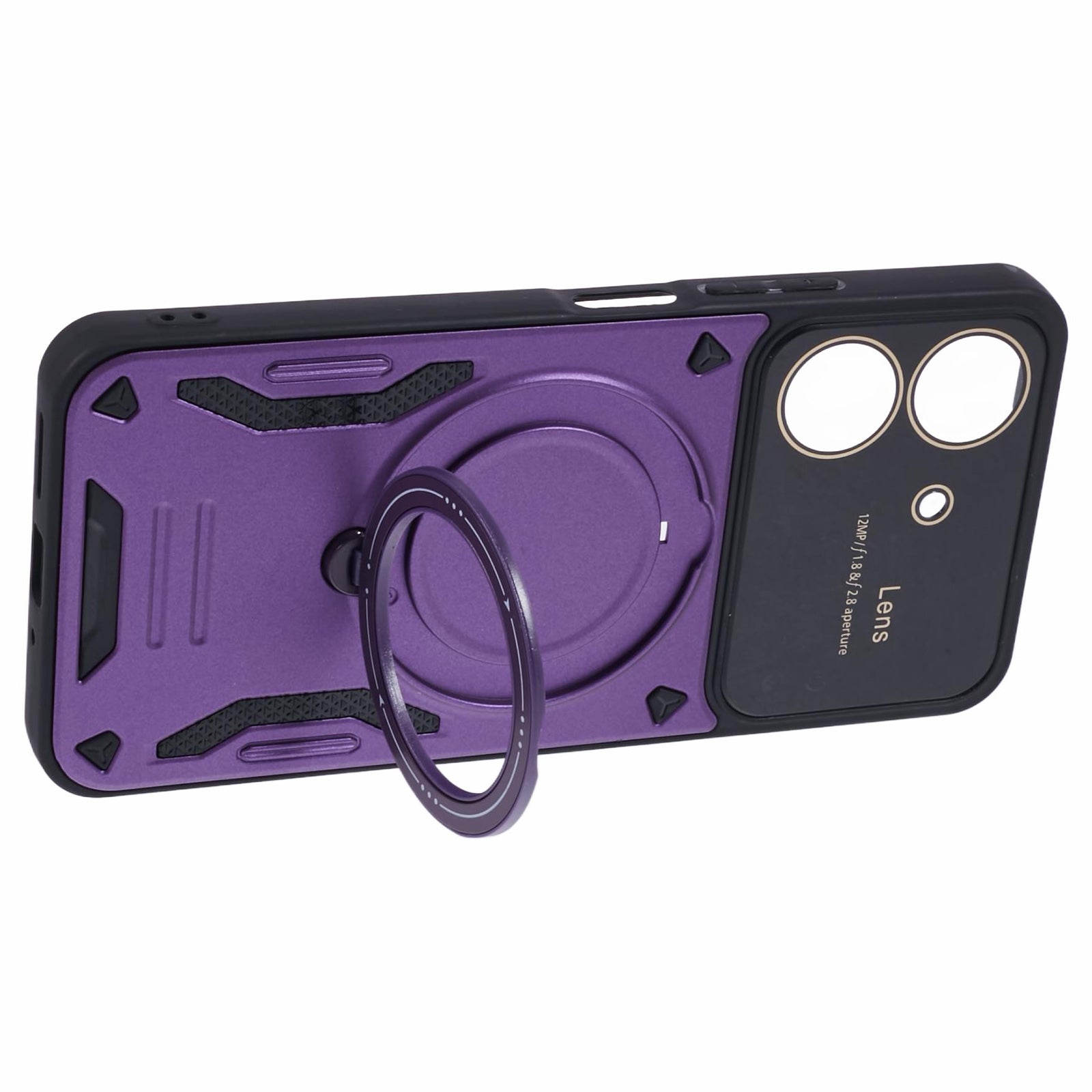 For Xiaomi Redmi 13C 4G / Poco C65 4G Kickstand Case PC+TPU Back Phone Cover Compatible with MagSafe
