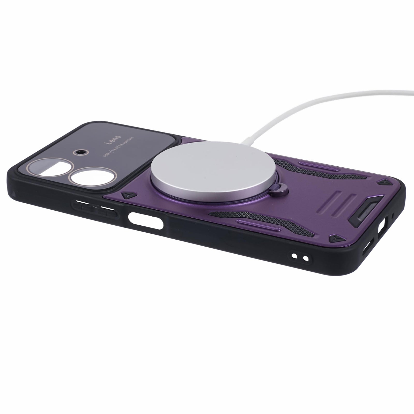 For Xiaomi Redmi 13C 4G / Poco C65 4G Kickstand Case PC+TPU Back Phone Cover Compatible with MagSafe